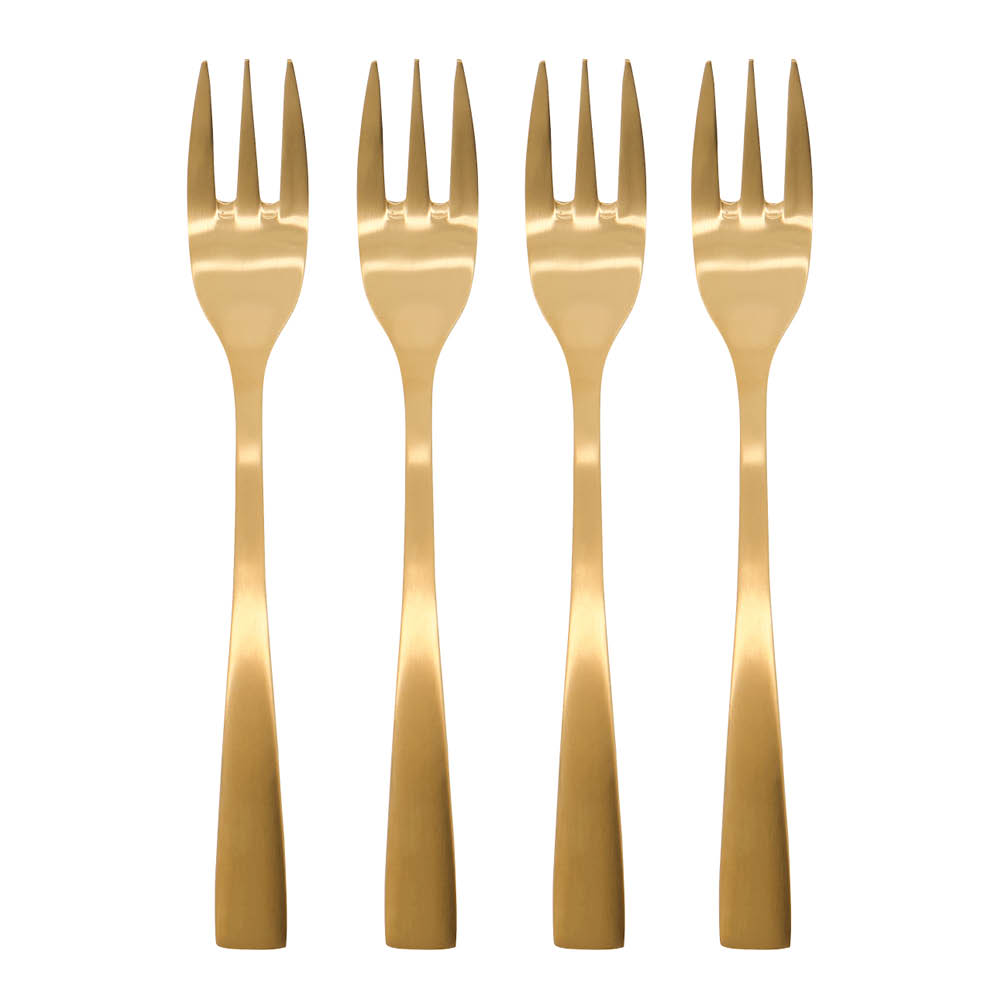 House Doctor Golden Kakkuhaarukka 14,5 cm 4 kpl Kulta