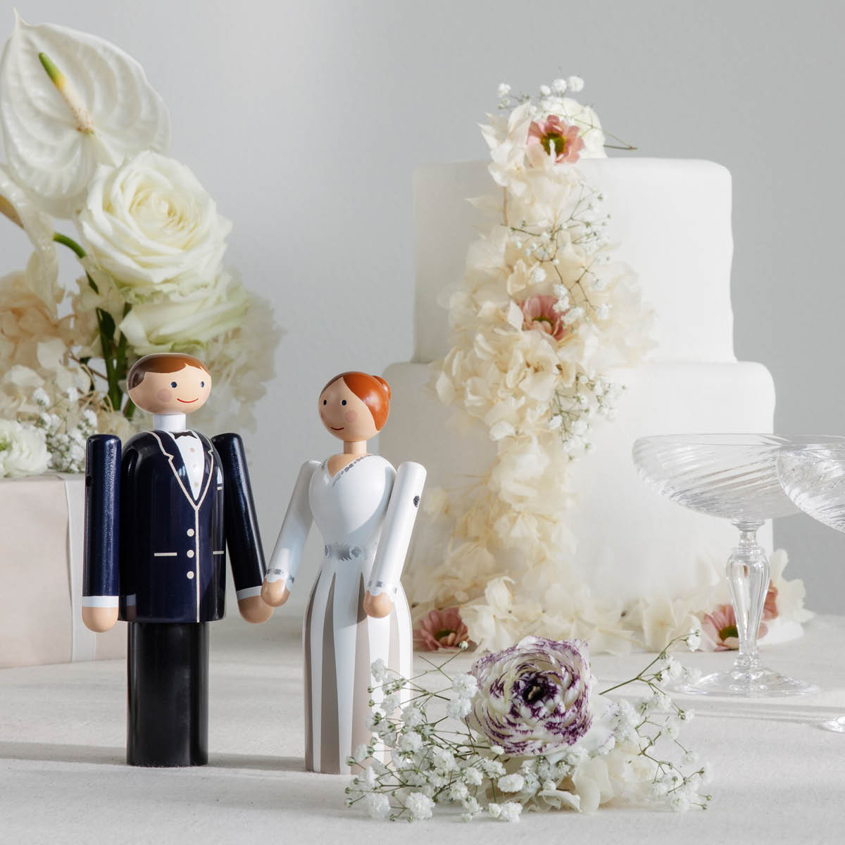 Kay Bojesen Denmark Morsian 17 cm Valkoinen