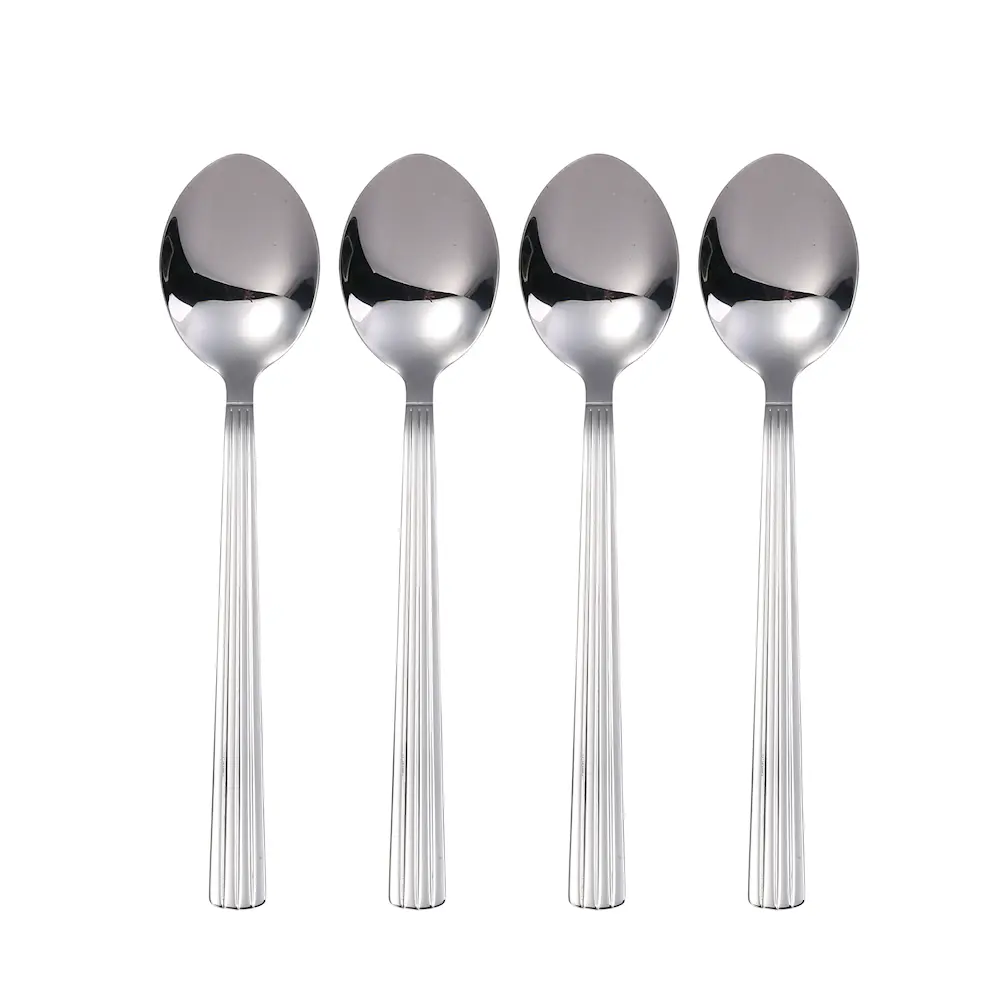 Groovy skje 4 stk polert