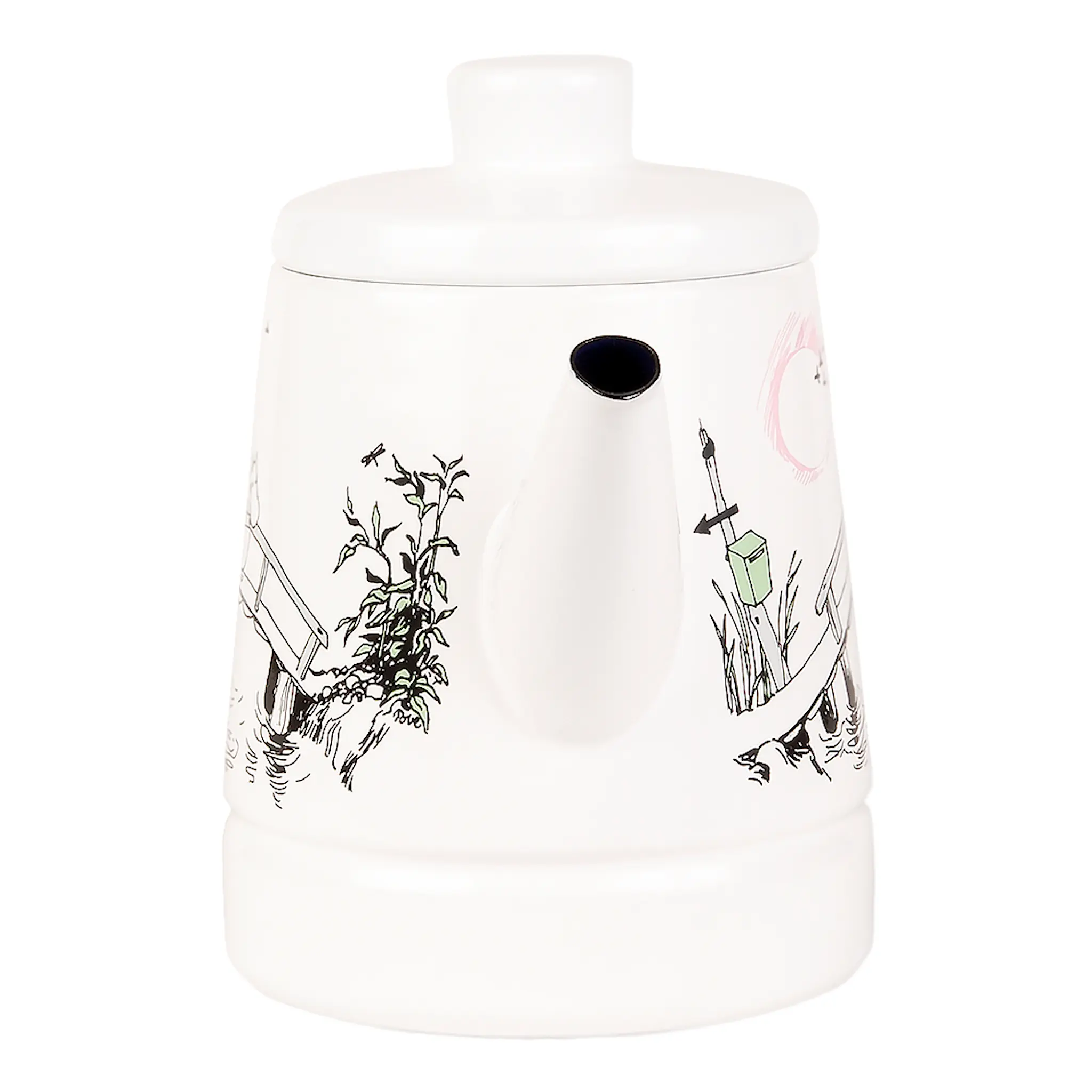 Muurla Muumi Emalikannu Kaipaan sinua 1,6 L Valkoinen