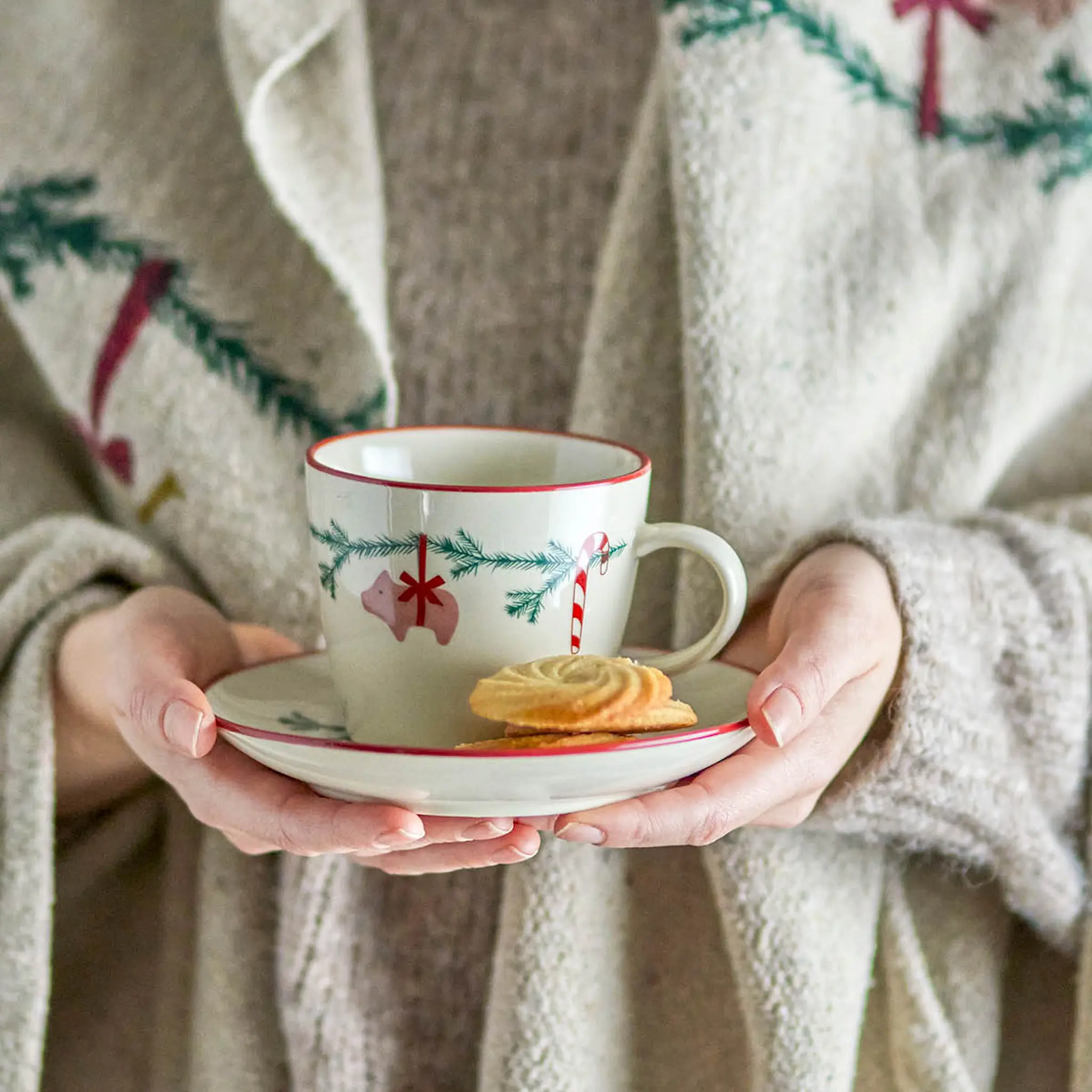 Bloomingville Yule mugg 30 cl julmotiv