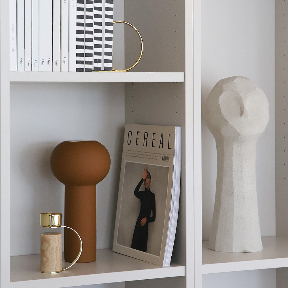 Cooee Pillar Vas 24 cm Coconut