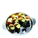 Snigelfat 23x19 cm silver