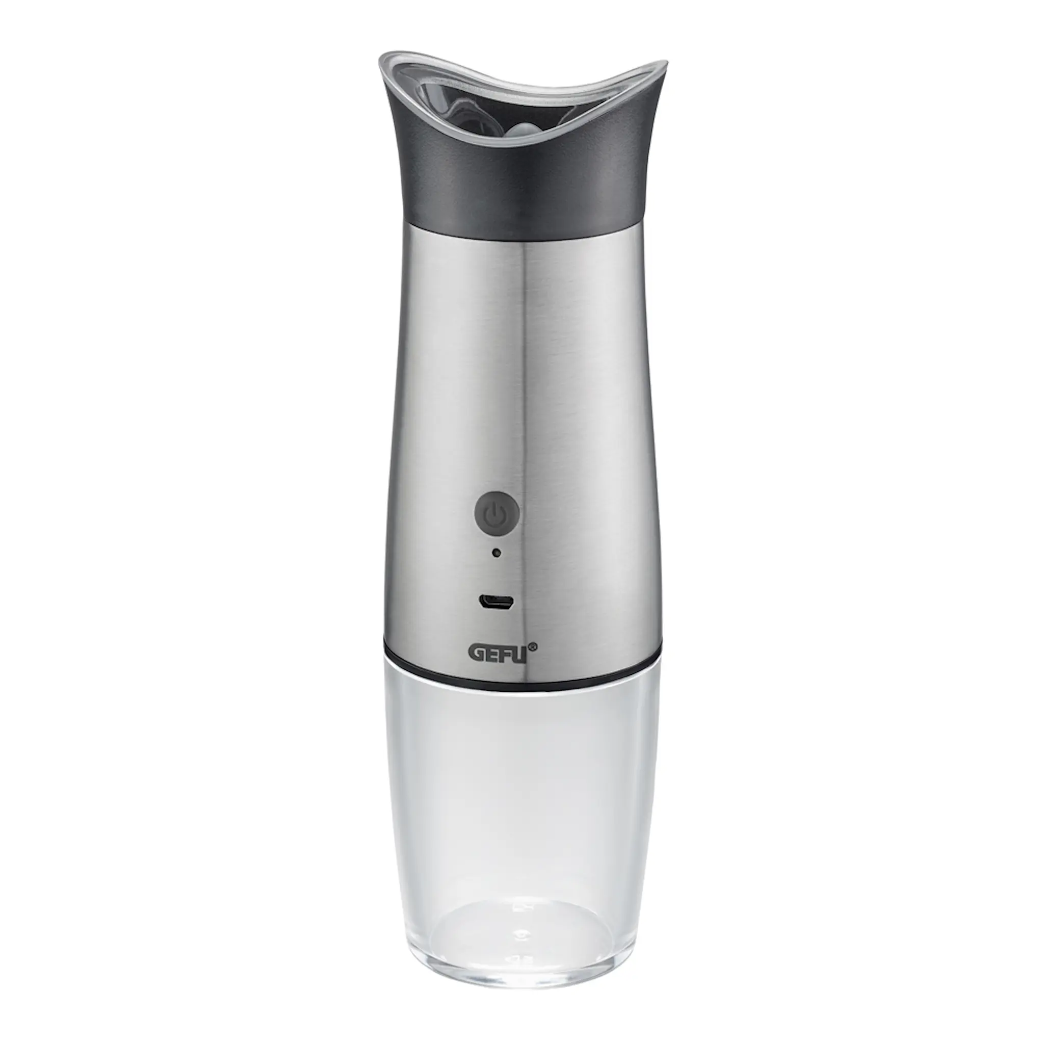 Gefu Salt- og pepperkvern elektrisk rustfri