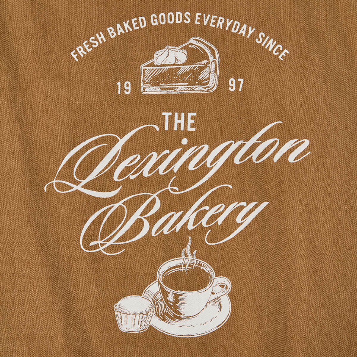 Lexington Bakery printed kjøkkenhåndkle 50x70 cm fudge/hvit