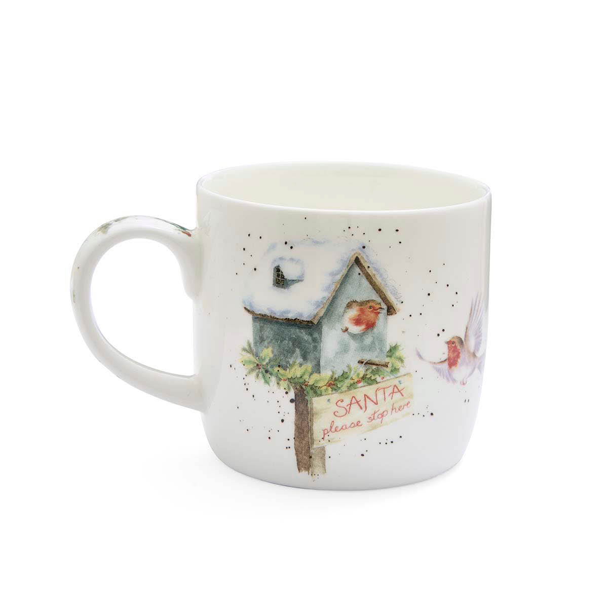 Royal Worcester Wrendale Designs muki 31 cl Santa Stop Here