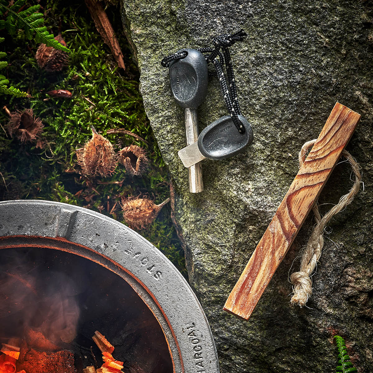 Light My Fire Swedish FireSteel Army 2in1 tennstål 9,4 cm rustyorange