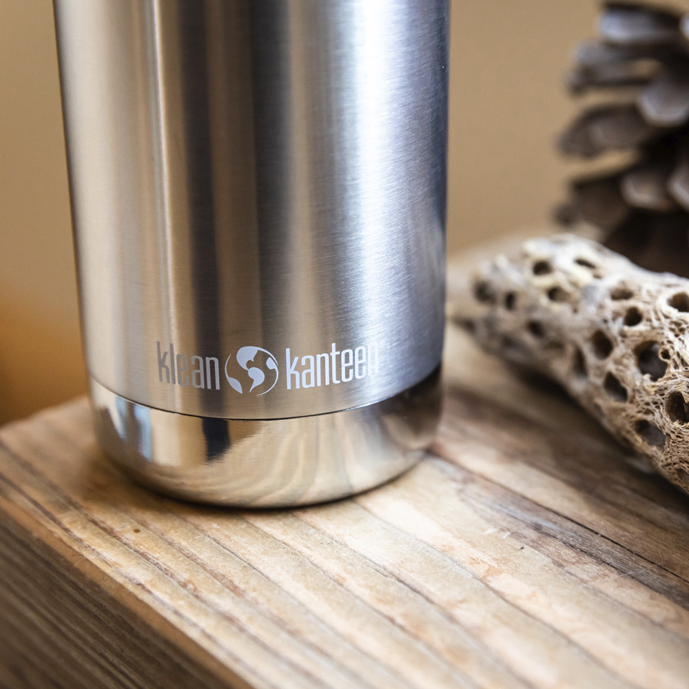 Klean Kanteen TKWide termosmugg 47 cl med cafélock Borstat stål