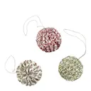 Julkulor med olika mönster set 3-pack röd/grön