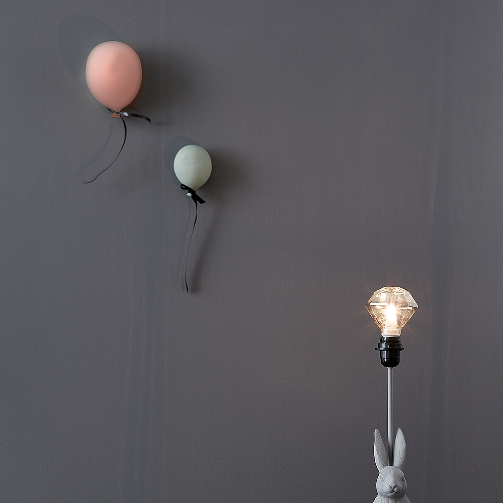 ByOn Balloon veggdekor 17x23 cm rosa