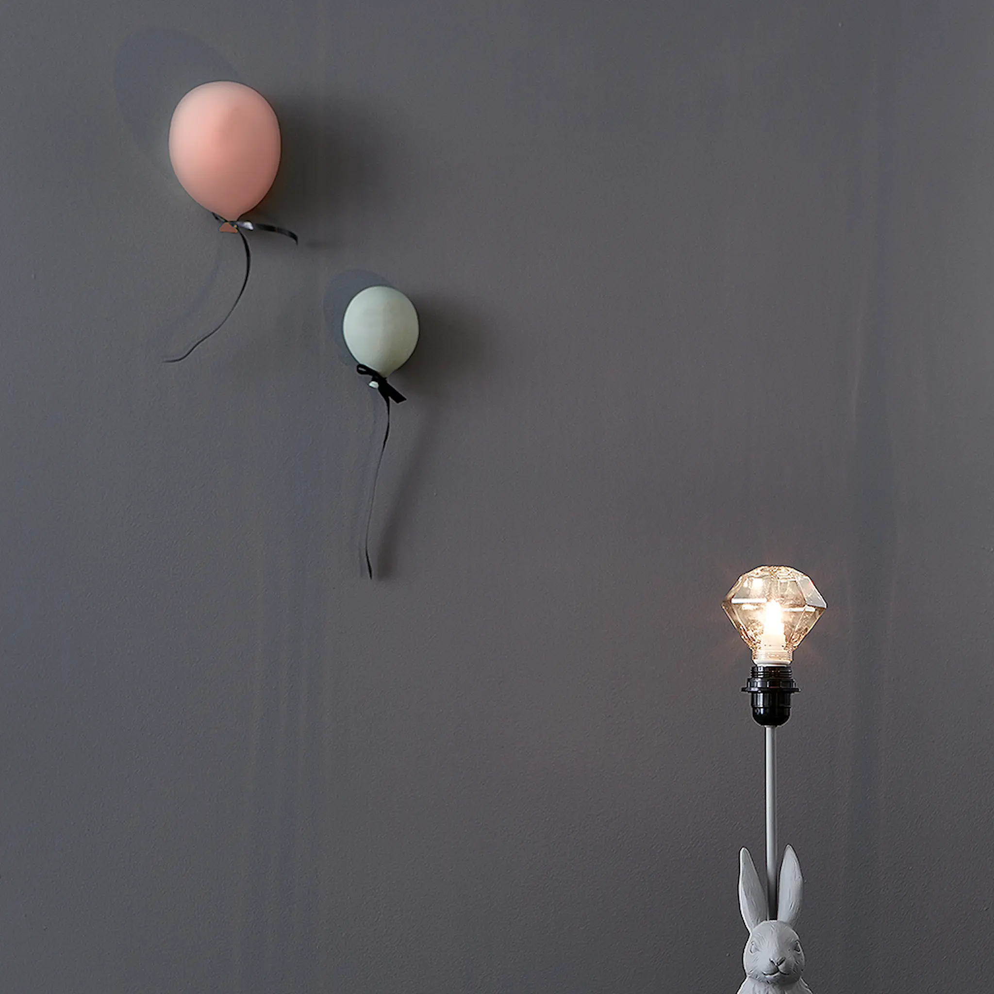ByOn Balloon Väggdekor 17x23 cm Rosa