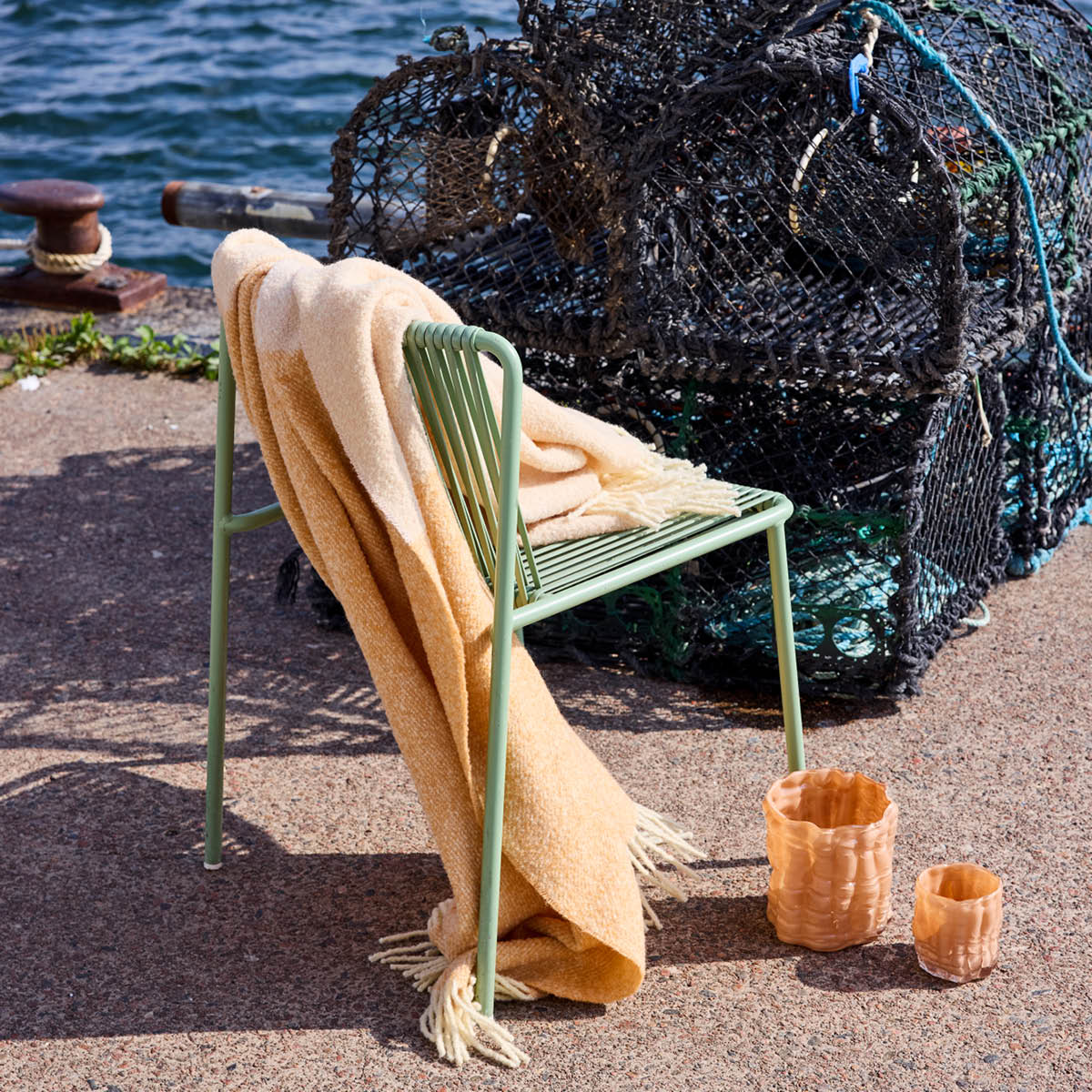 ByOn Franca filt 130x170 cm persika