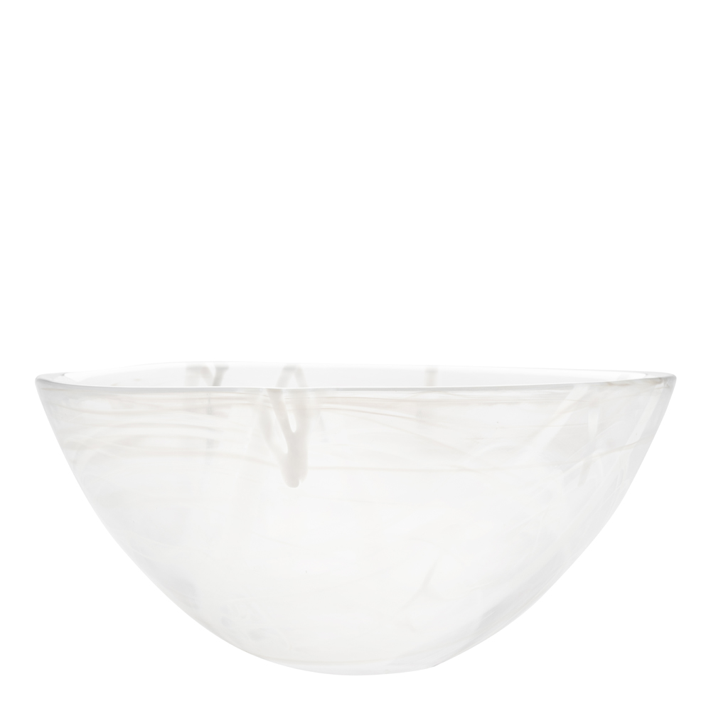 Kosta Boda - Contrast Kulho 35 cm Valkoinen