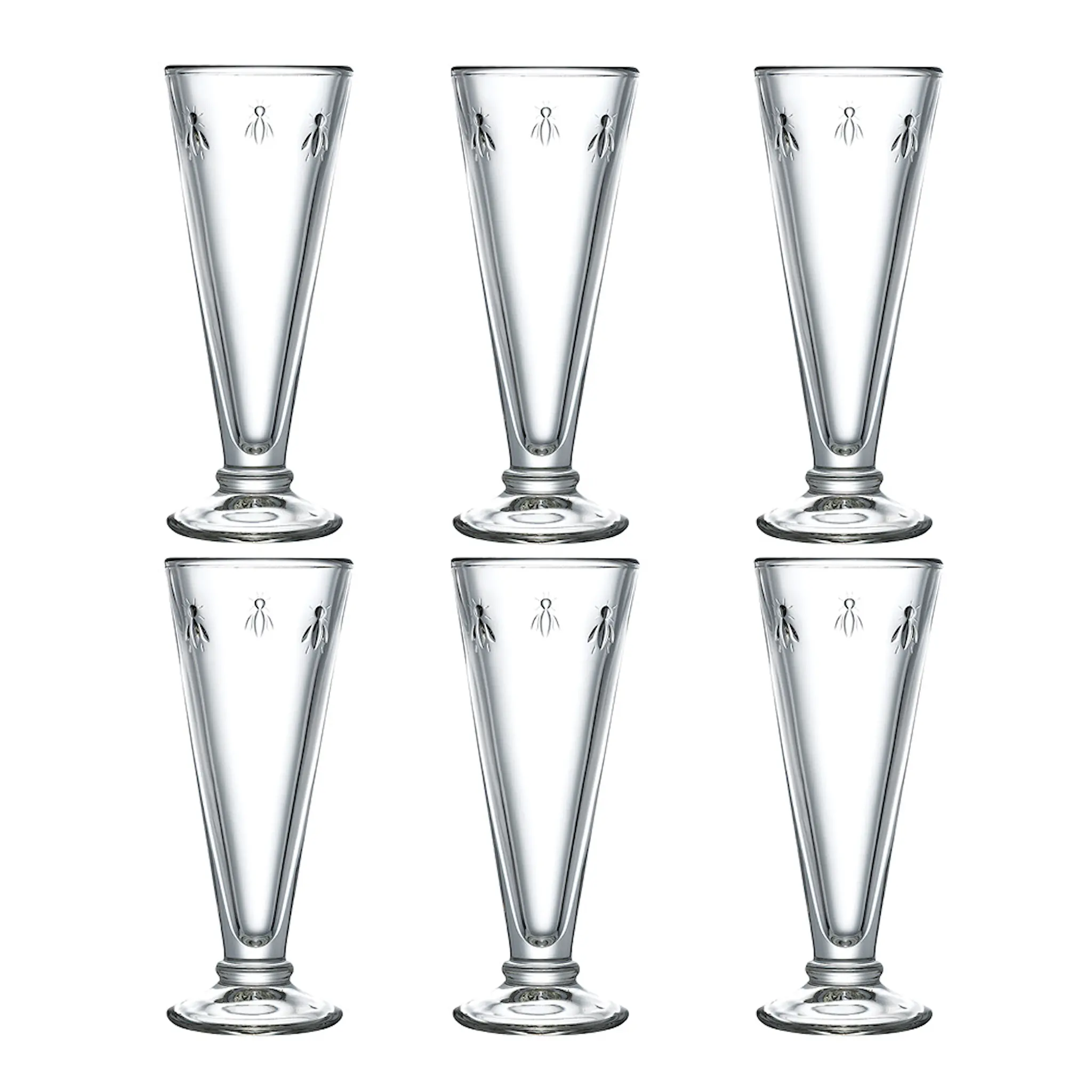 La Rochère Abeille Champagneglas 15 cl 6-pack