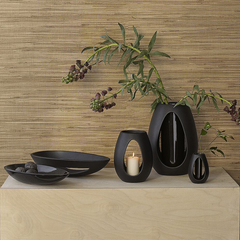 Kähler Kokong Skål genombruten 40x23,5 cm Brun