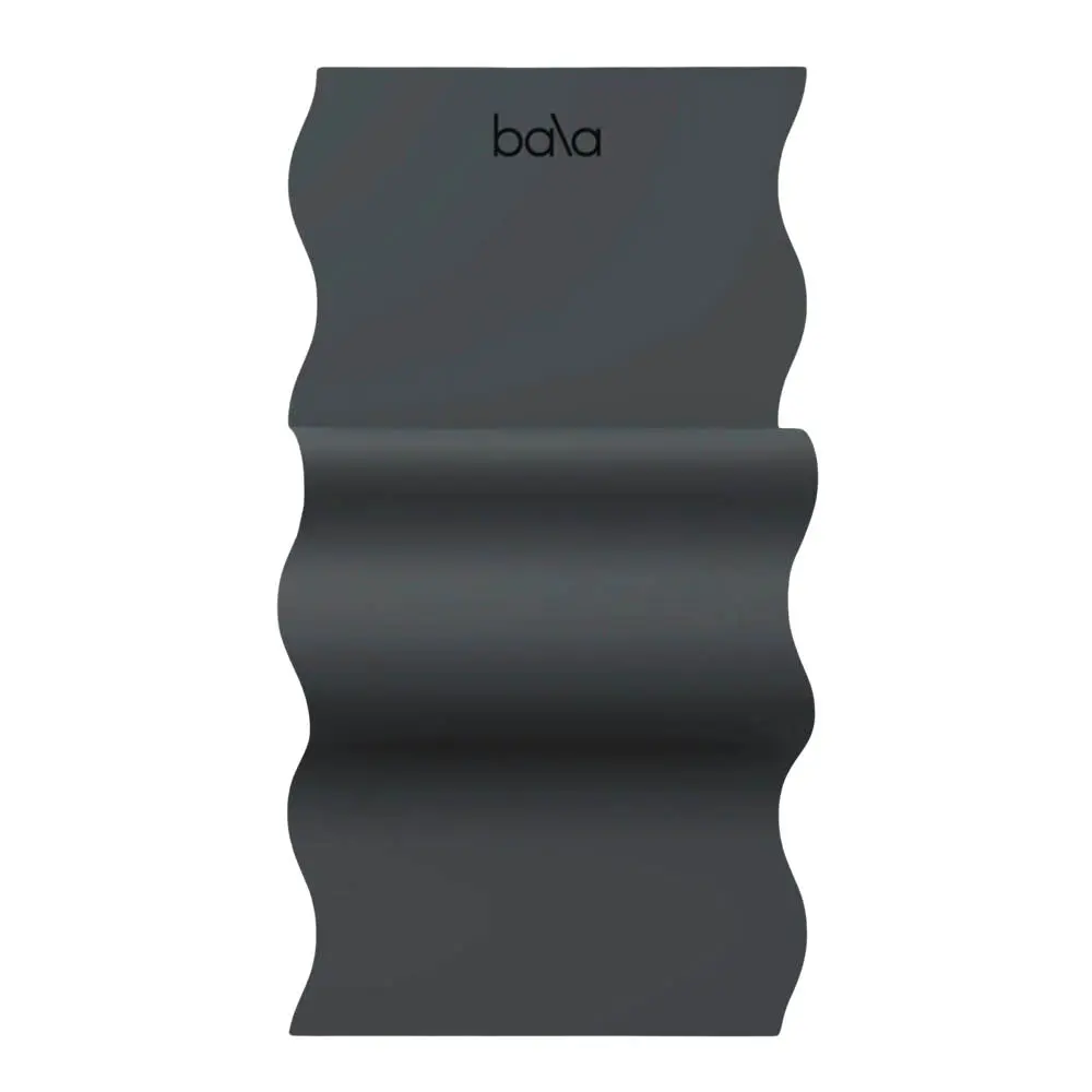 Wavy Mat treningsmatte 5 mm 183 cm kullgrå