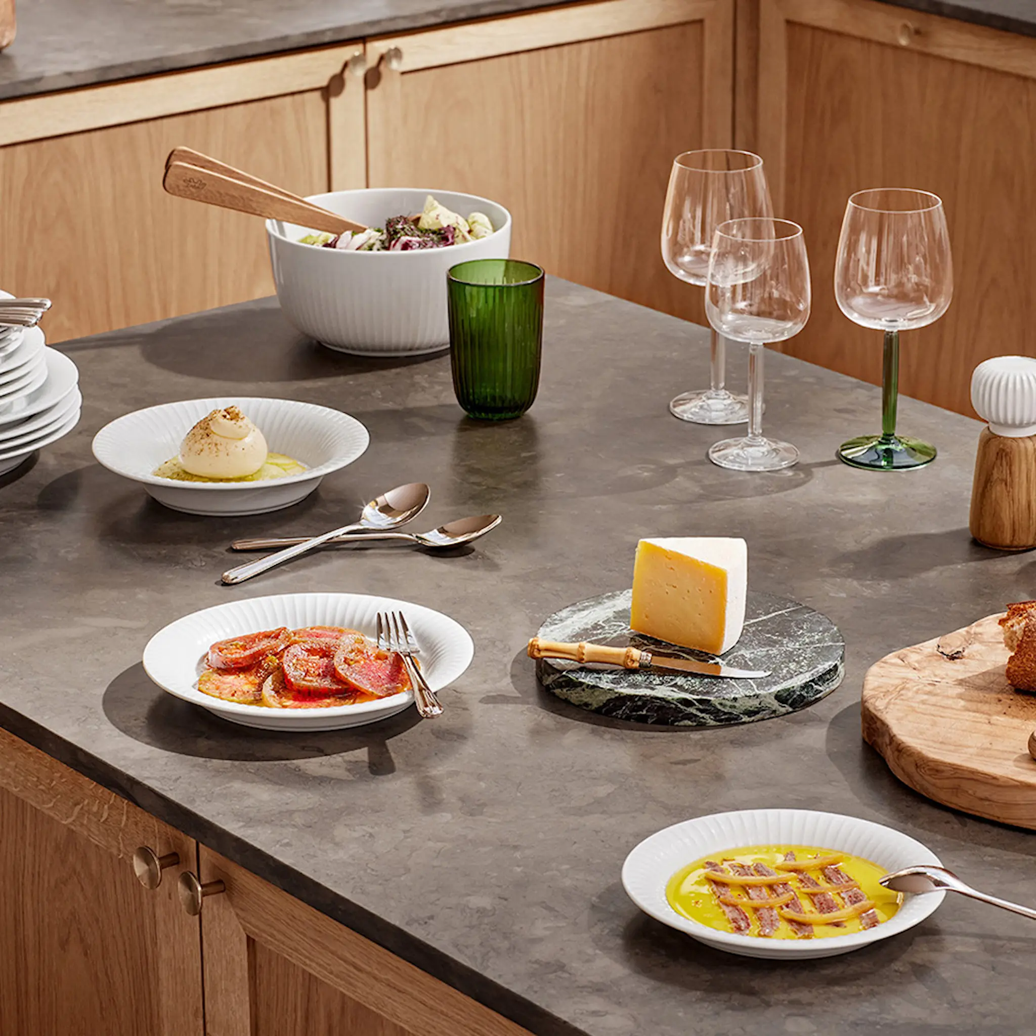 Kähler Hammershøi Vesilasi 37 cl 4 kpl Vihreä