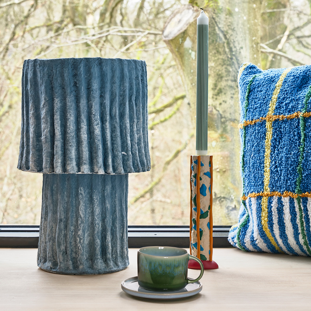 Villa Collection Styles lampe 25x44 cm blå