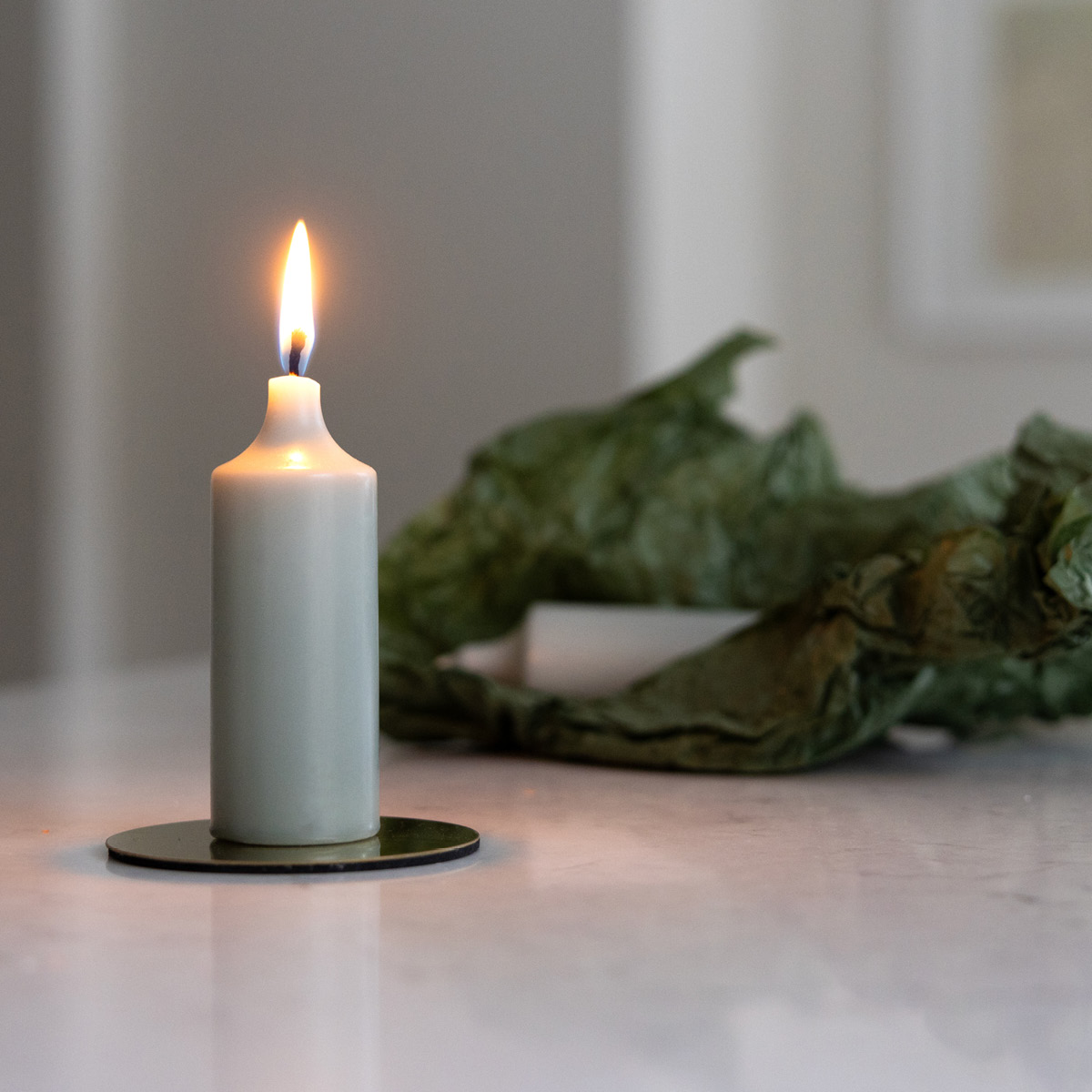 Liljeholmens Kupé Pöytäkynttilä 11 cm 4 kpl Salvia