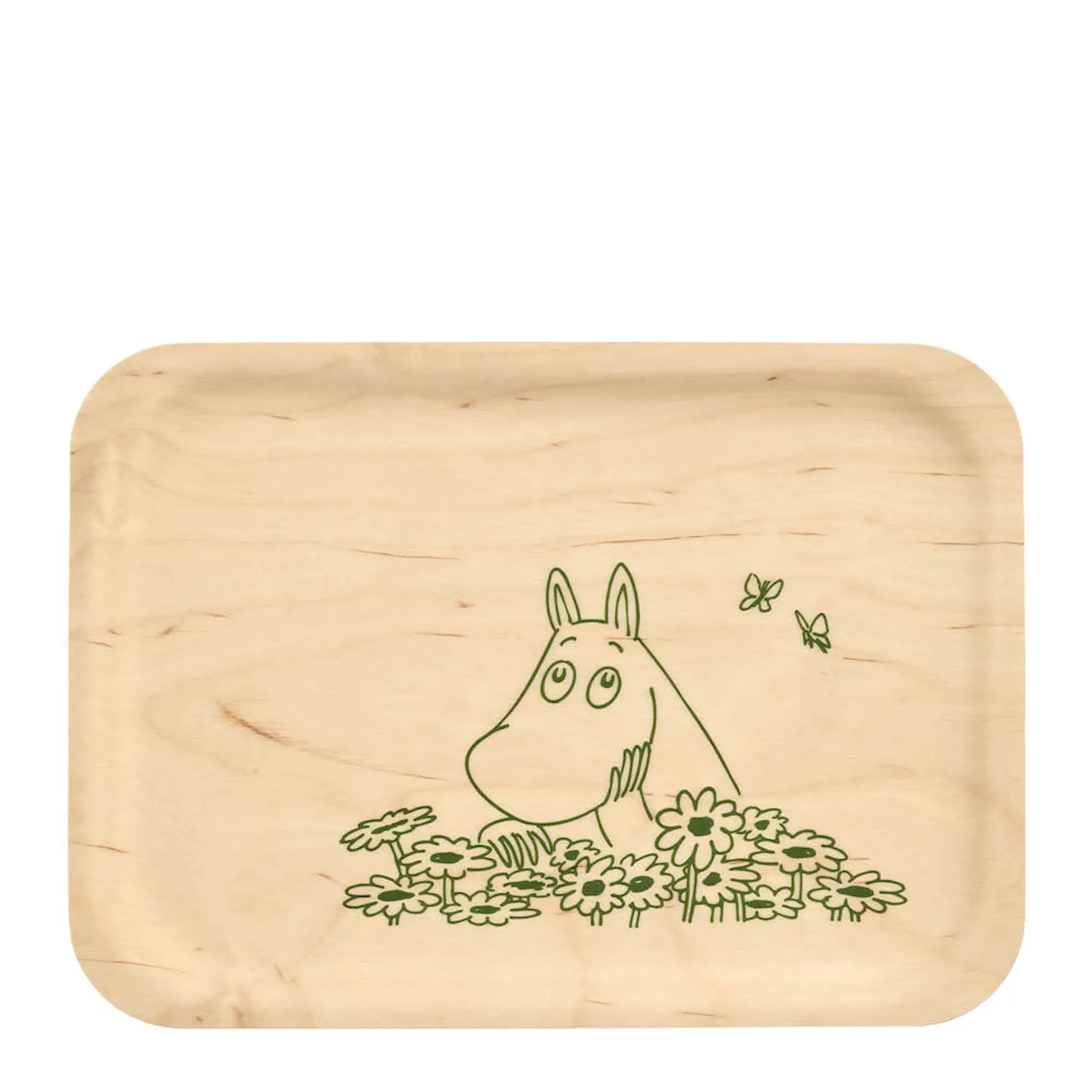 Muurla Muumi Tarjotin kesäflirtti 27x20cm Valkoinen