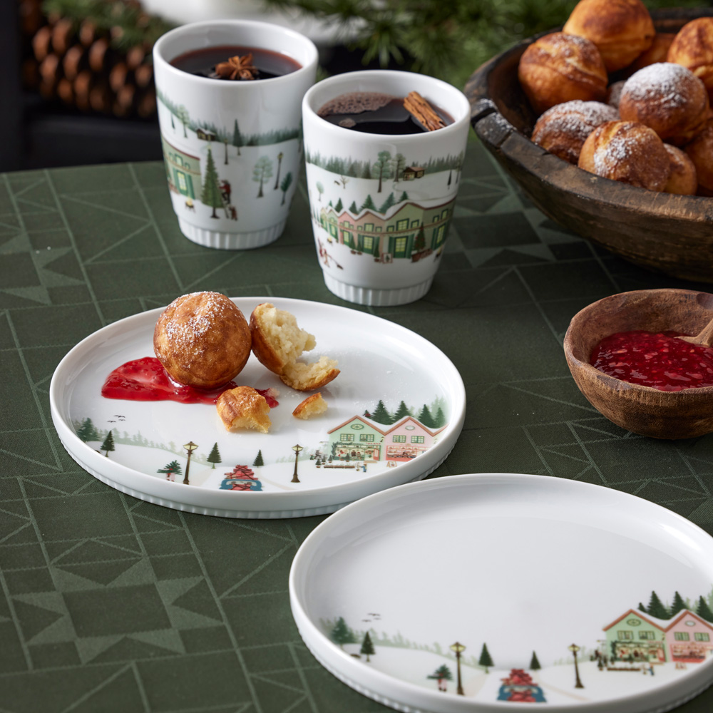 Pillivuyt Vinter Tallrik 20 cm Vit