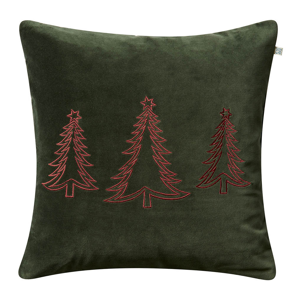 Chhatwal & Jonsson Pine Tree putetrekk velur 50x50 cm Forest Green
