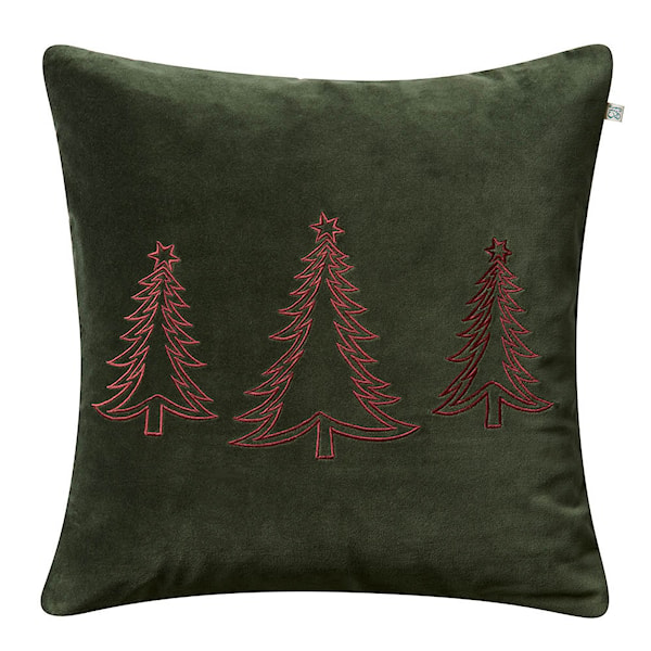 Pine Tree kuddfodral sammet 50x50 cm Forest Green