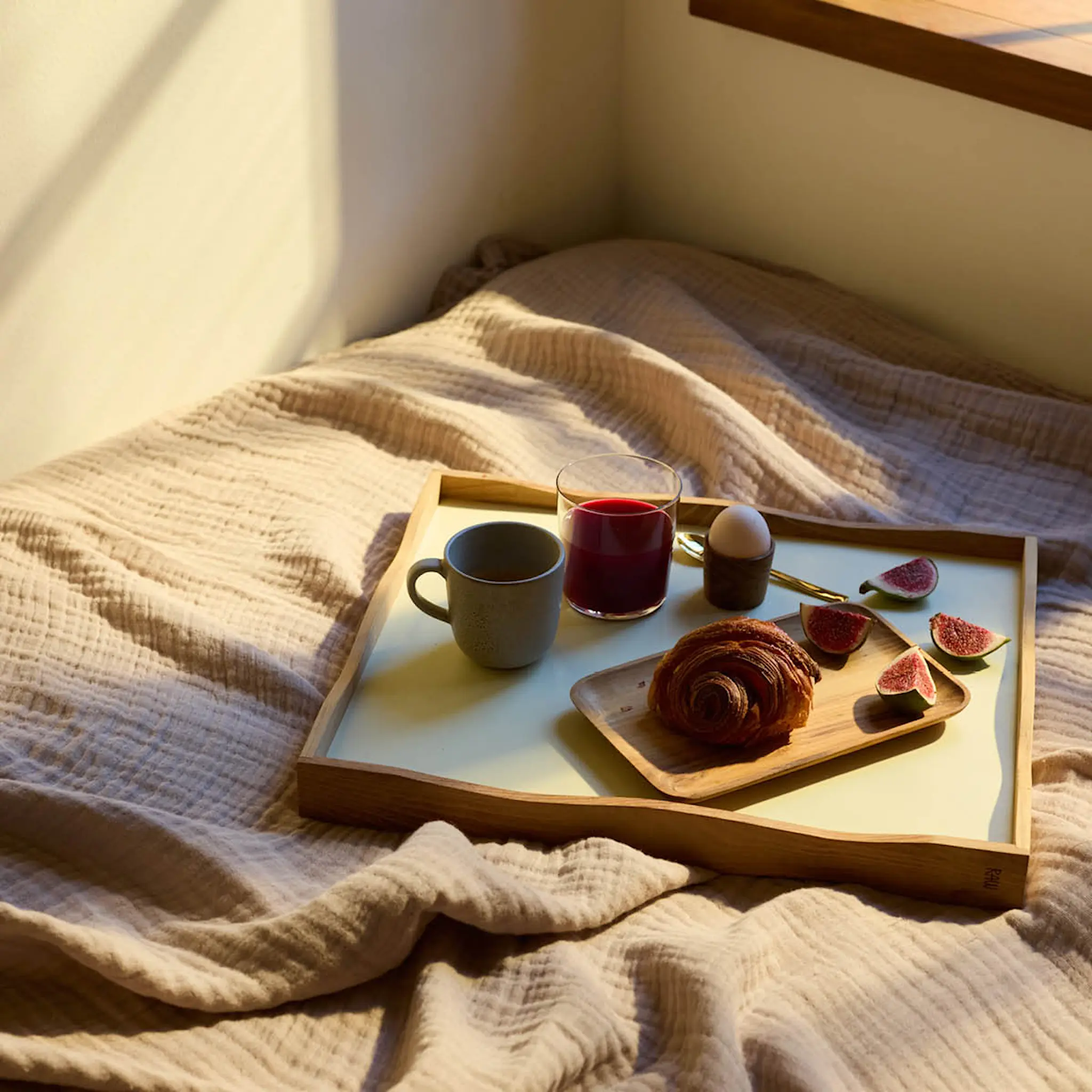 Aida RAW Teak vendbart brett 45 cm