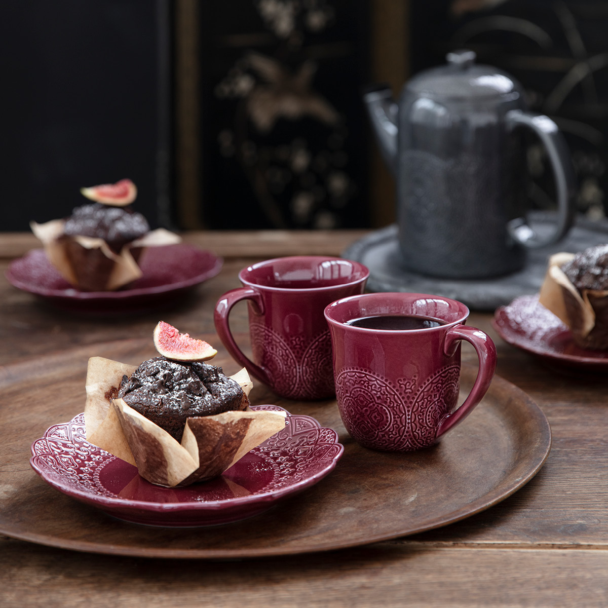 Cultdesign Orient mugg 30 cl vinröd