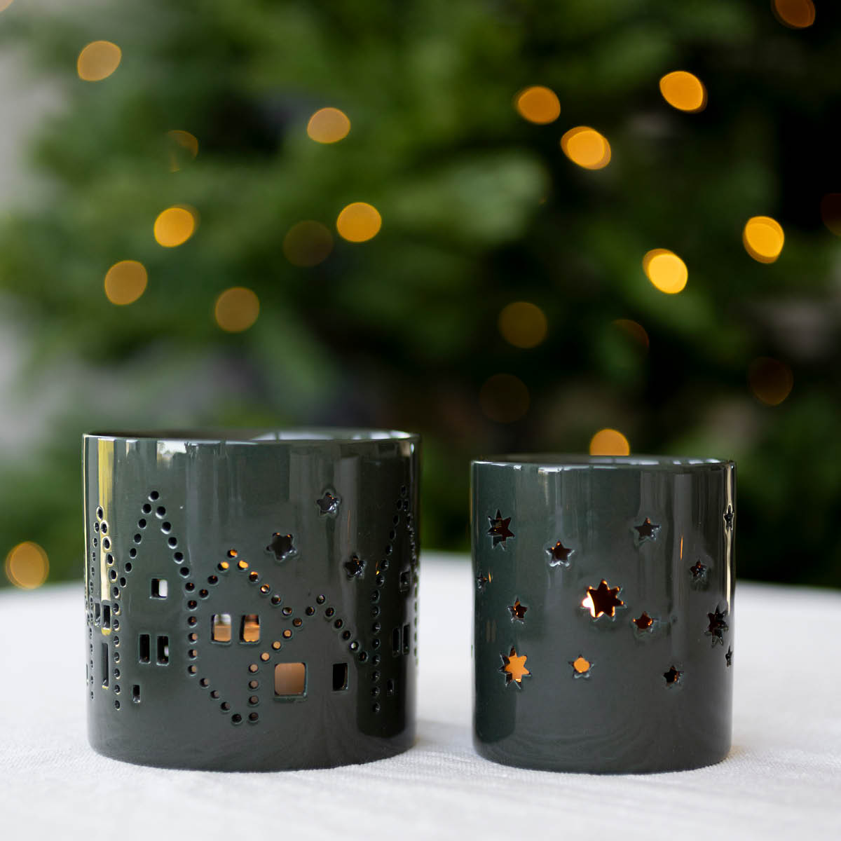 Sögne Home Ljuslykta liten 6 cm stjärna grön