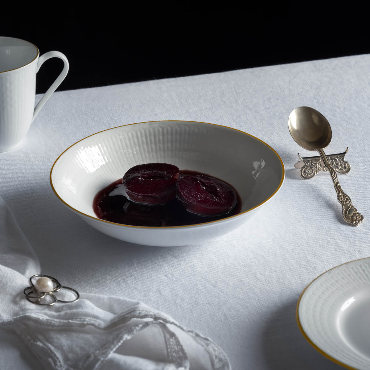 Rörstrand Swedish Grace Gala djup tallrik 19 cm vit