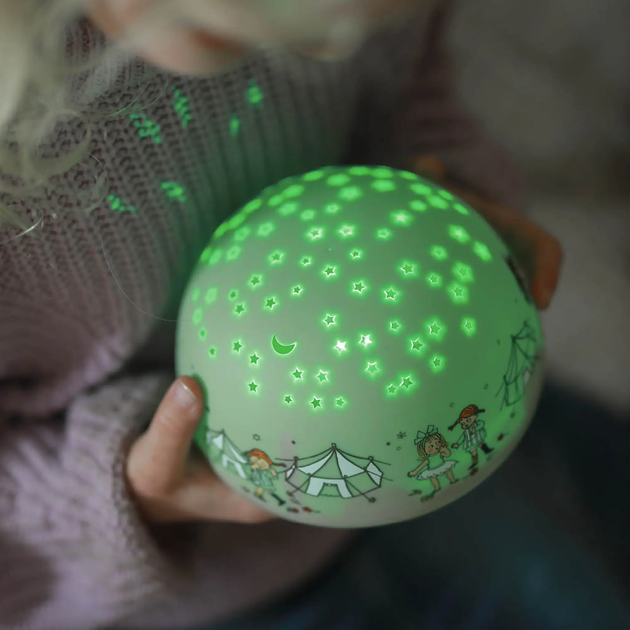 Rätt Start Pippi nattlampa med stjärnhimmel och musik