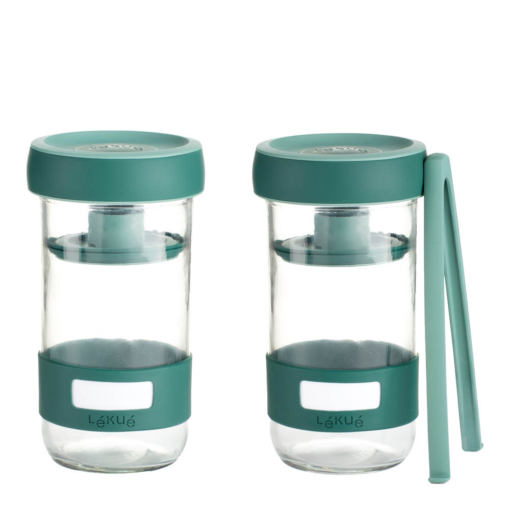 Lékué Pickles Kit startset för inläggning 3 delar grön