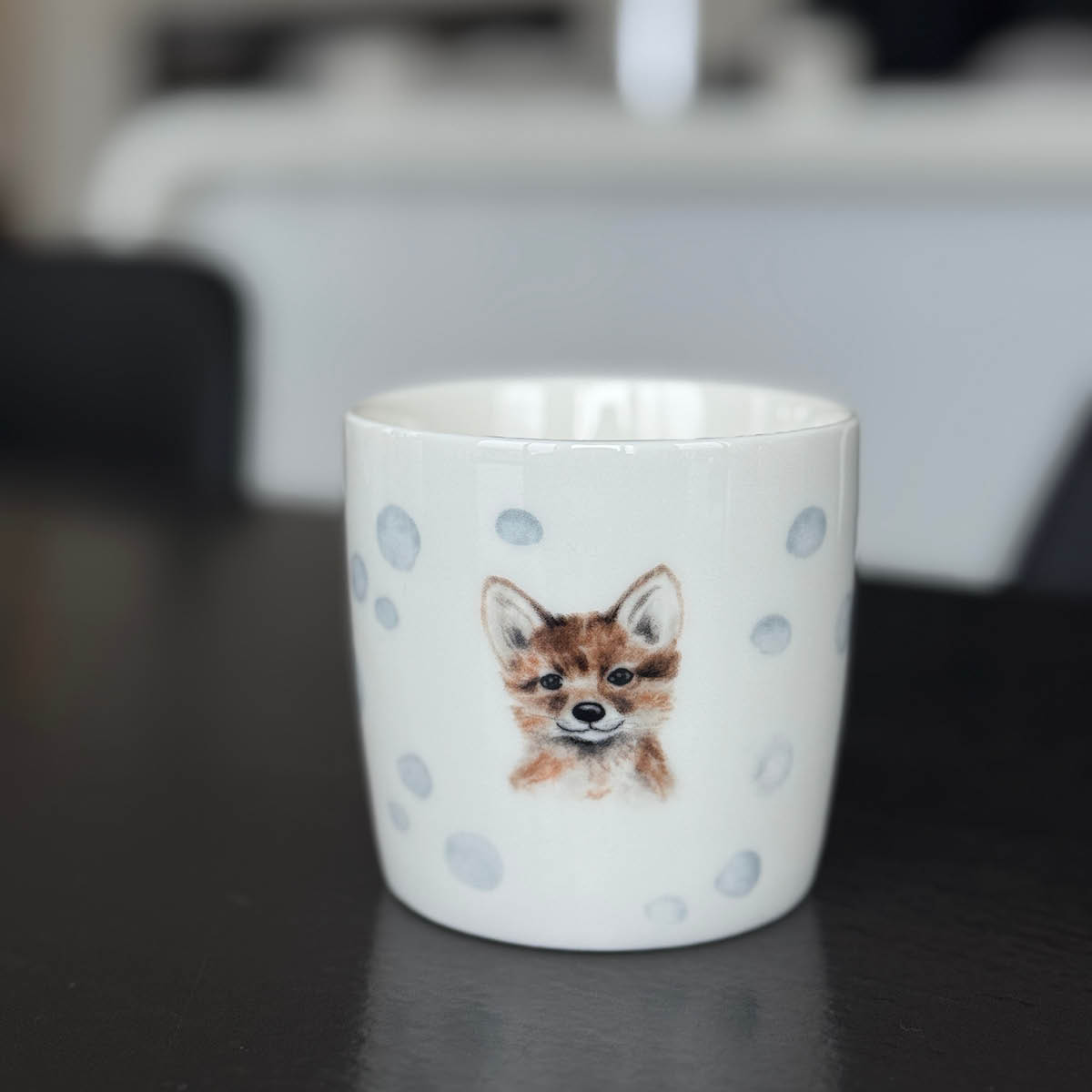 Sögne Home Barnmugg Räv 25 cl vit