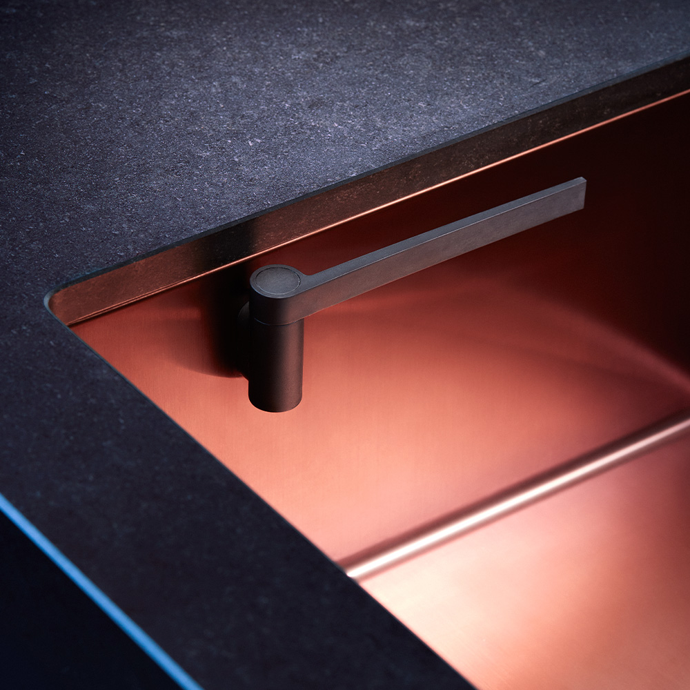 Happy Sinks Happy Magneettinen keittiöliinateline Musta