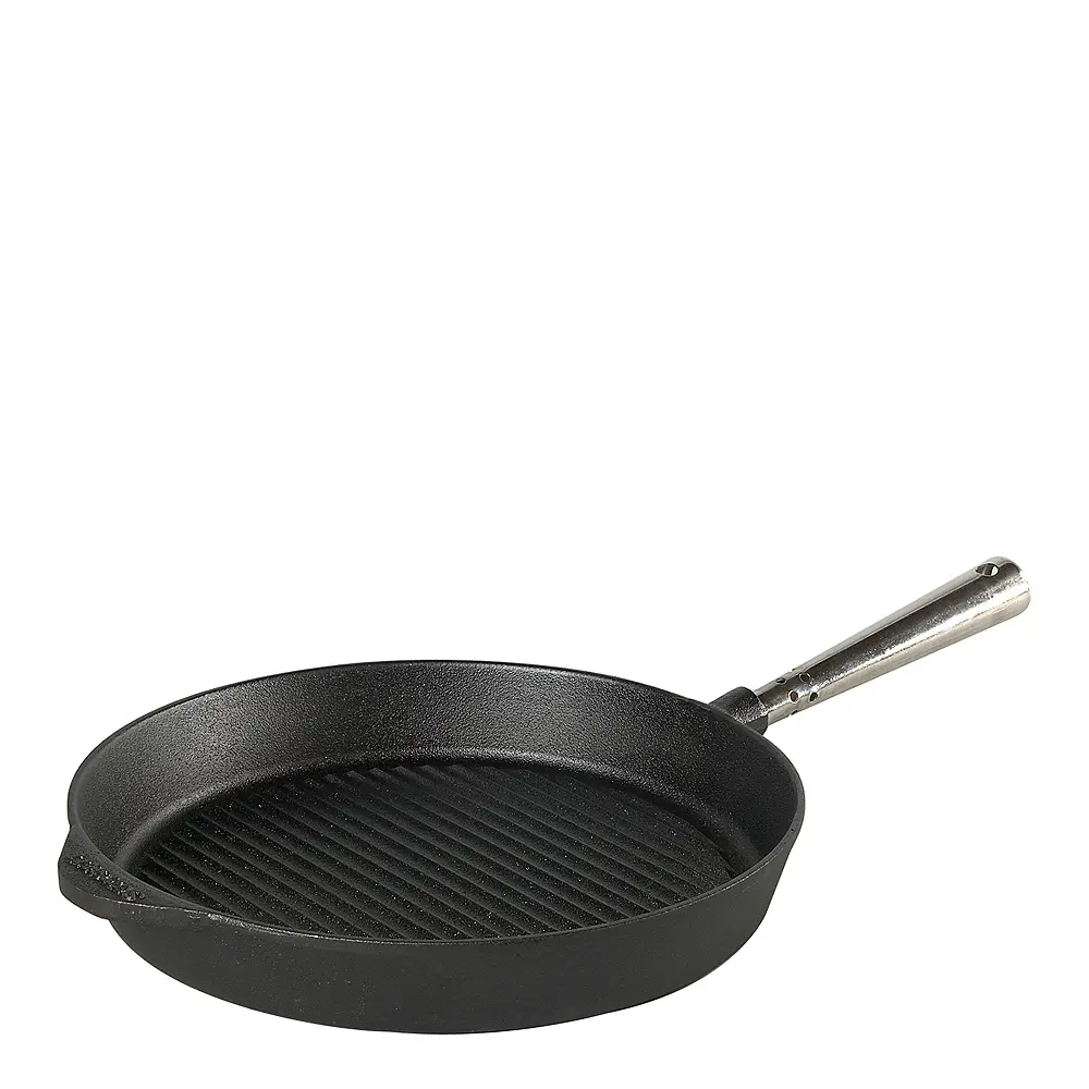 Grillpanne i støpejern 28 cm