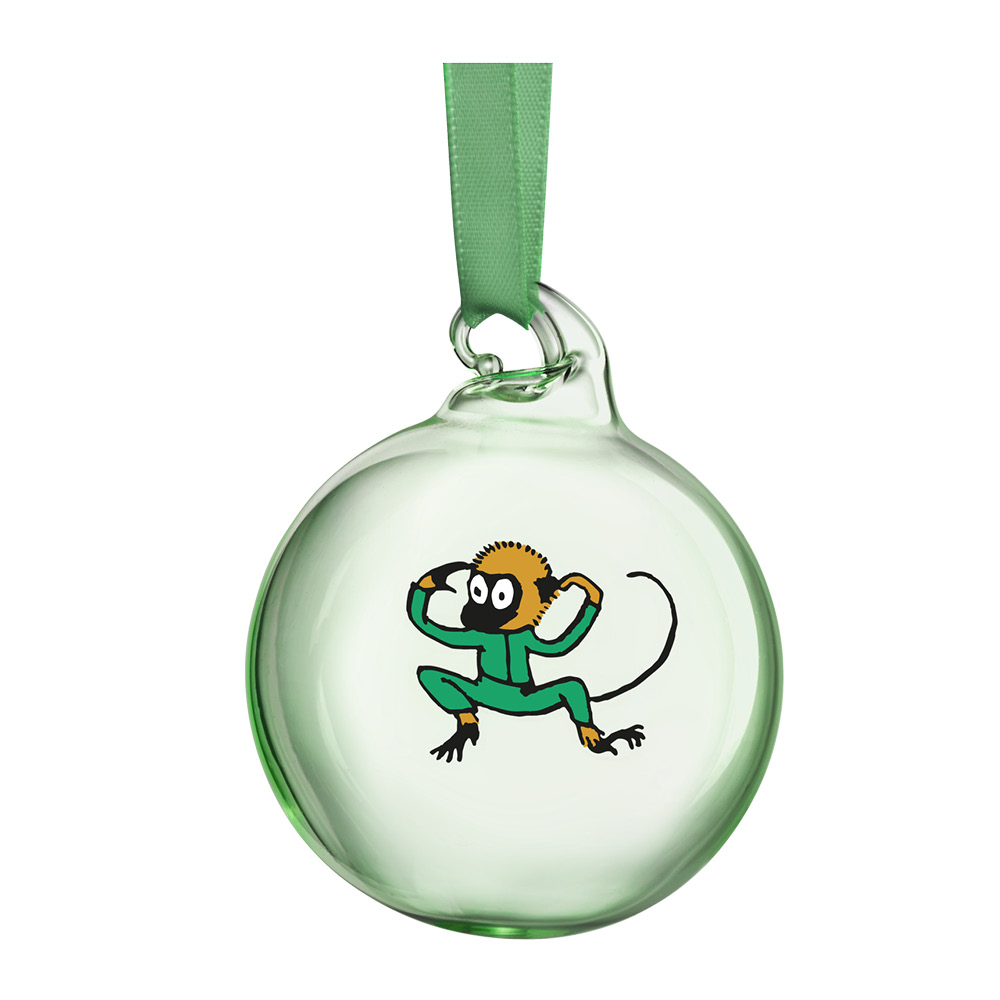 Muurla Pippi & Emil dekorationskulor 5 cm 4-pack