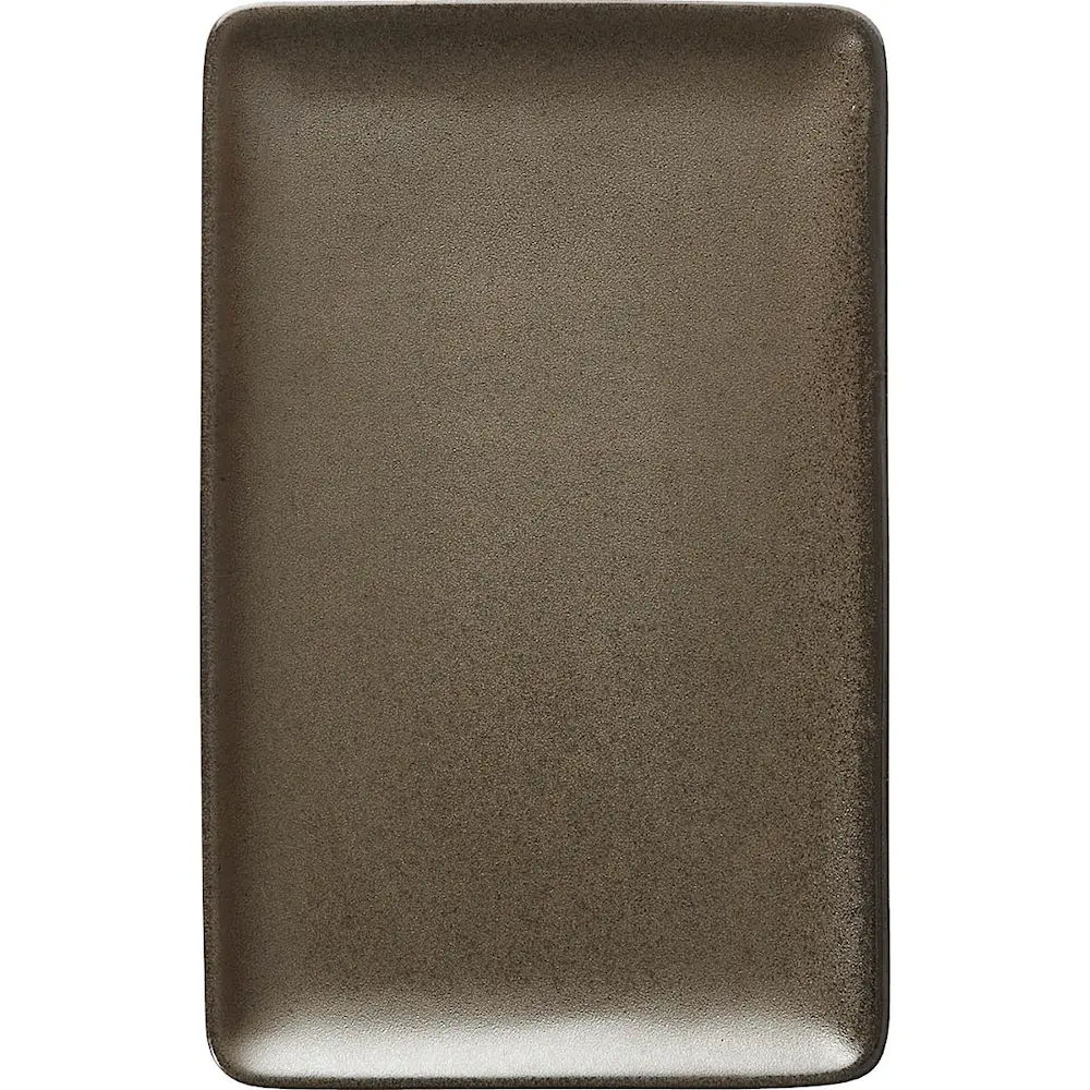 Raw Lautanen suorakulmainen 23,5x15 cm Metallic Brown