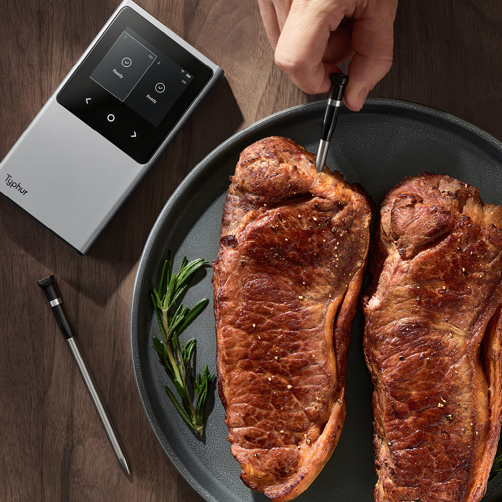 Thyphur Sync Dual trådløst steketermometer sølv/svart