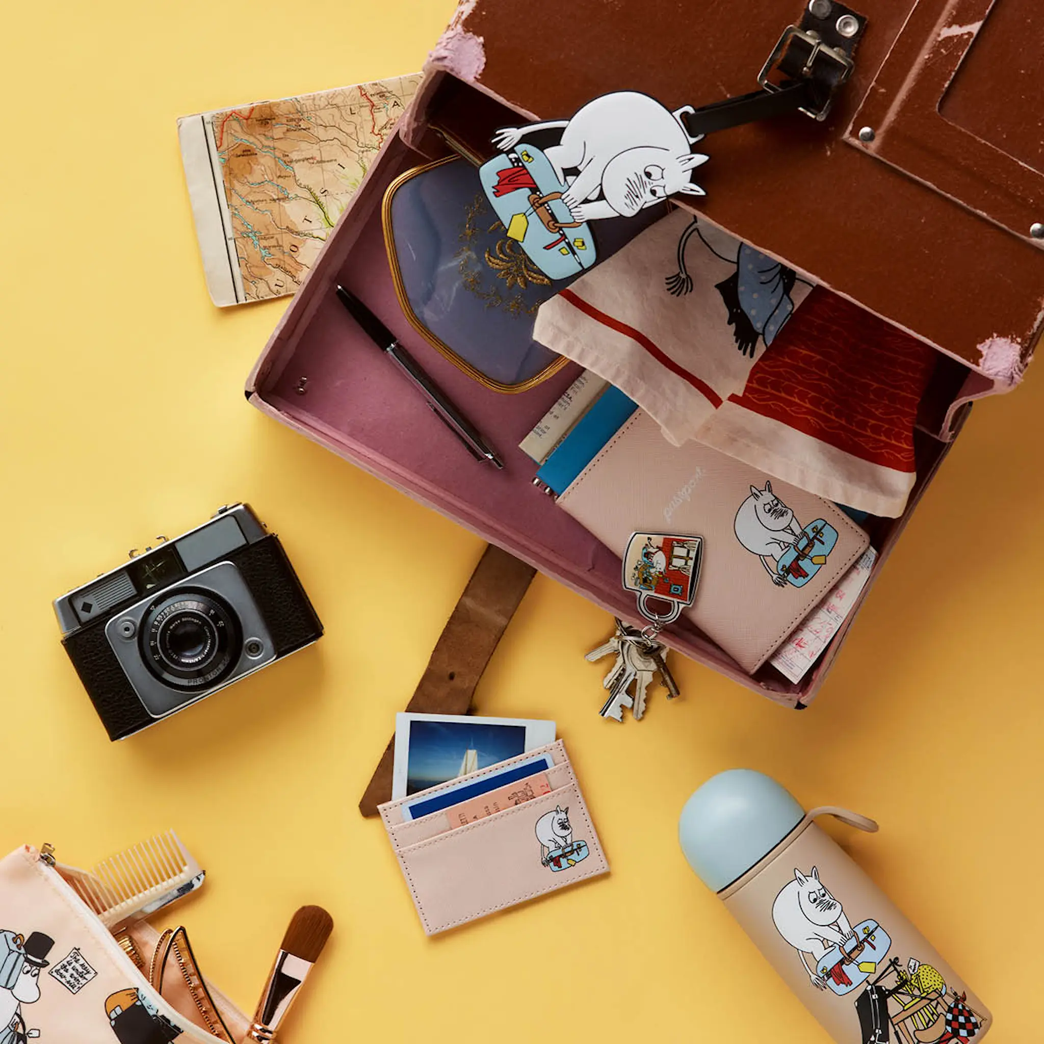 Moomin Arabia Mumin korthållare 10,5x7,5 cm Redo för semester