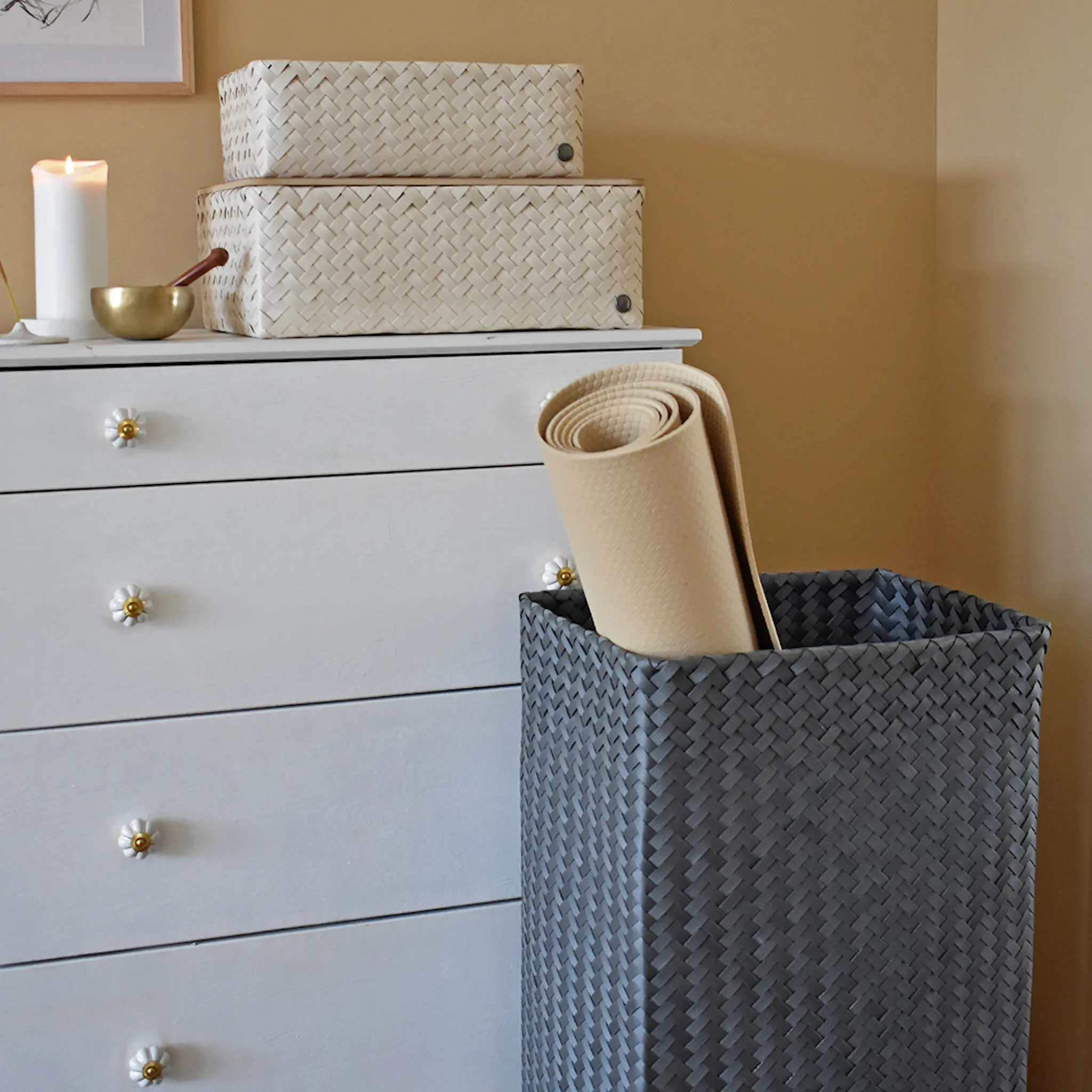 Handed By Grand superb skittentøyskurv m/lokk 44x31x60 cm dark grey