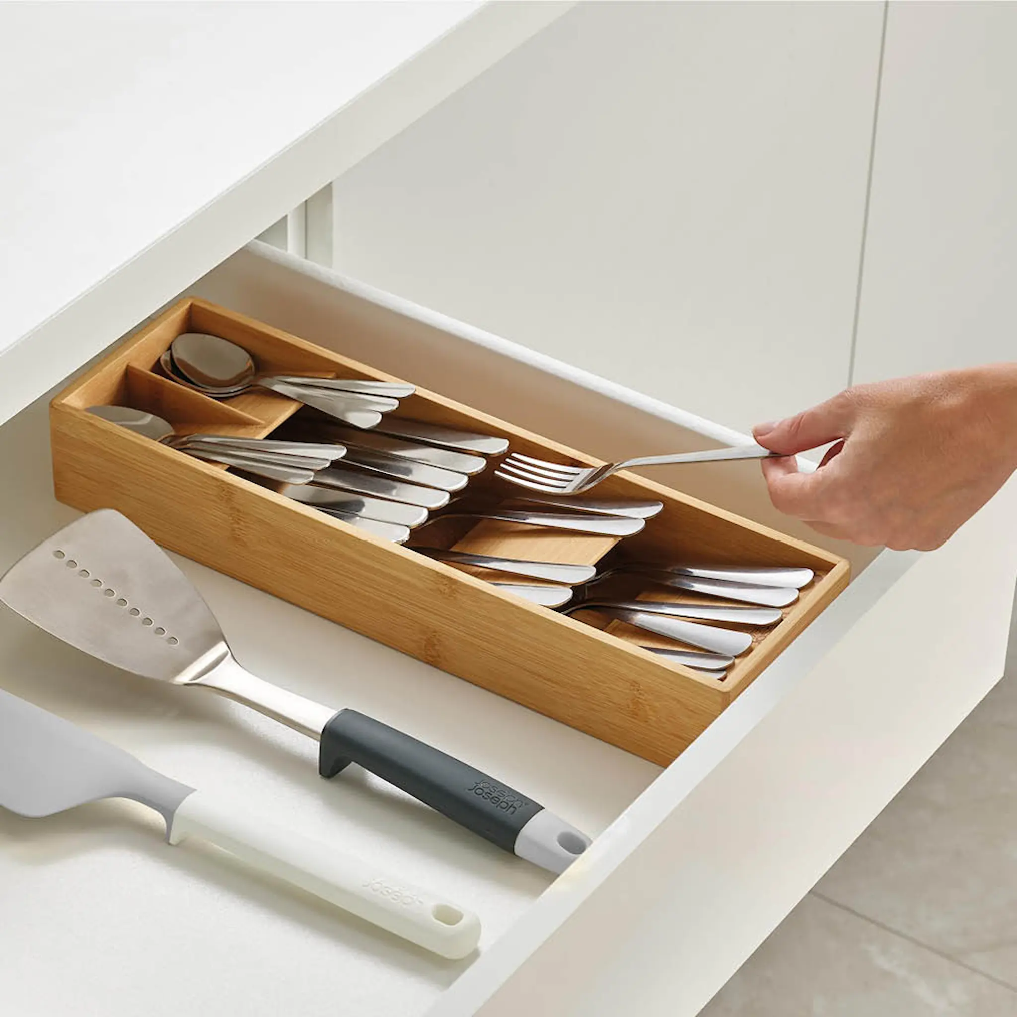 Joseph Joseph DrawerStore Bamboo Bestickförvaring Natur