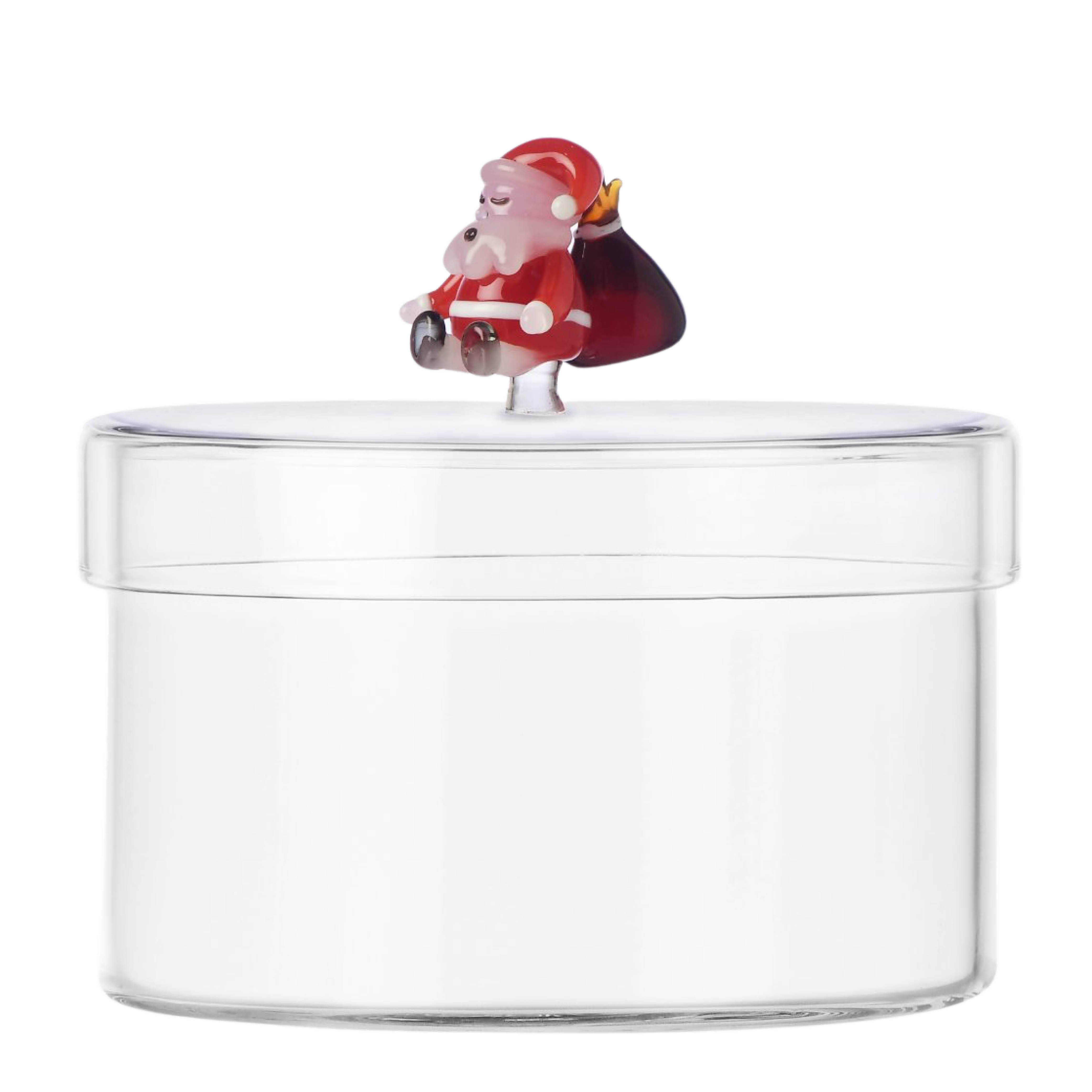 Ichendorf Milano Christmas Tales glasskrukke 12 cm nisse m/sekk