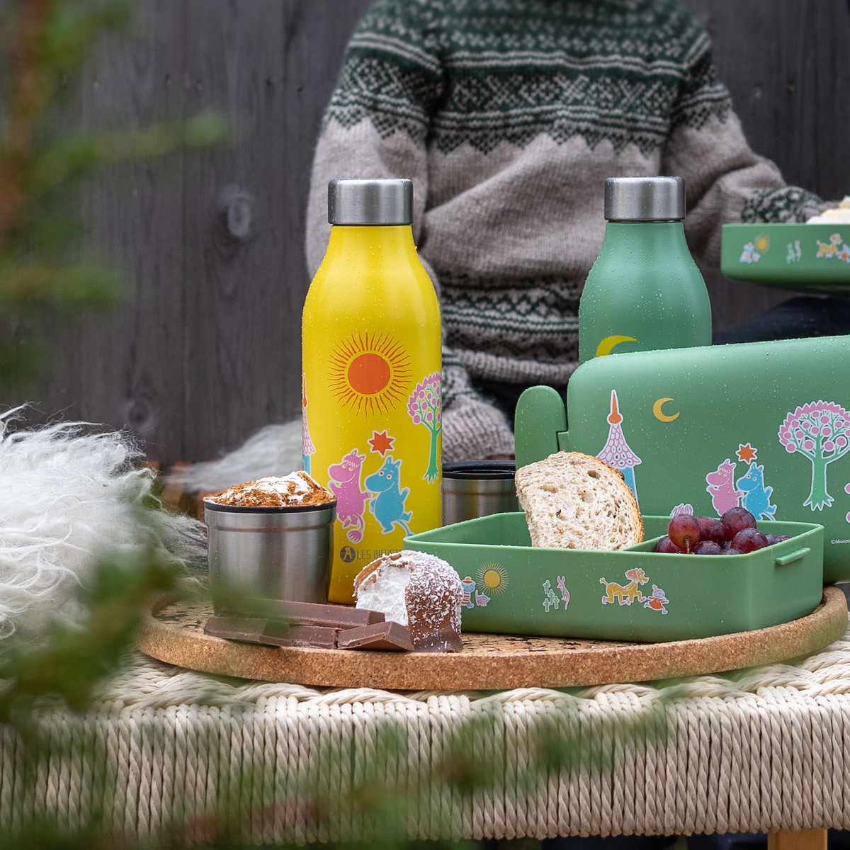 Modern House Mumin Fest termosflaska 0,5 L gul/multi