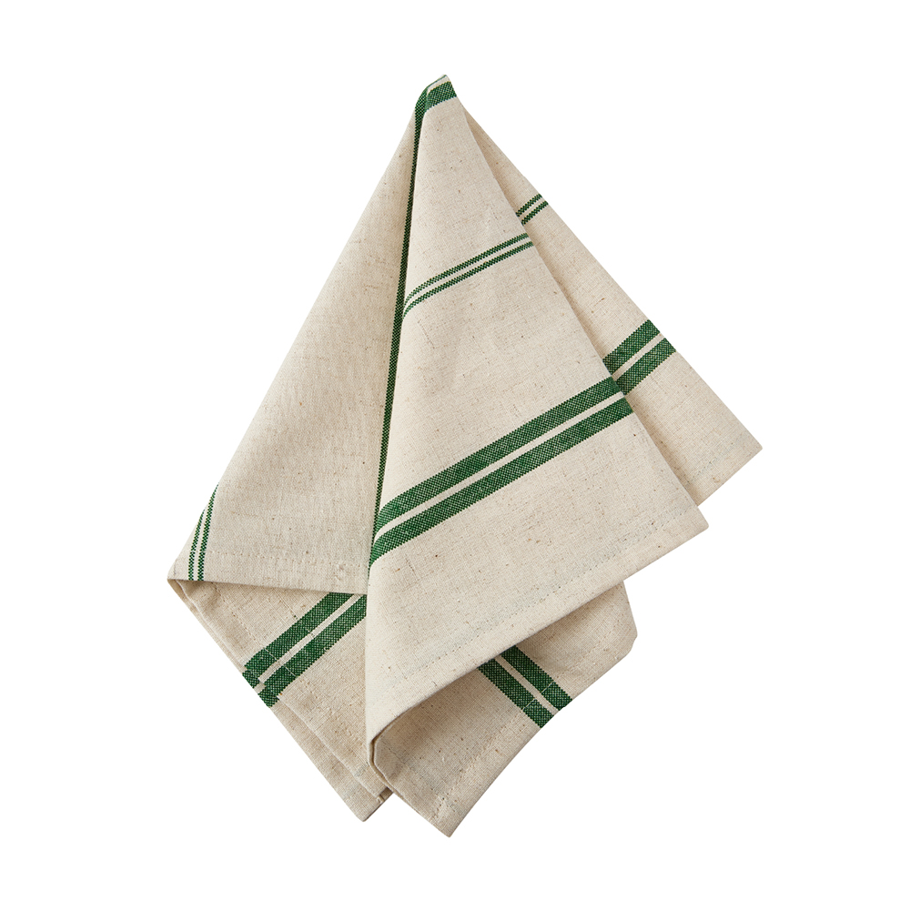 Stiernholm Elsa Lautasliina 45x45 cm 2 kpl Beige/Vihreä