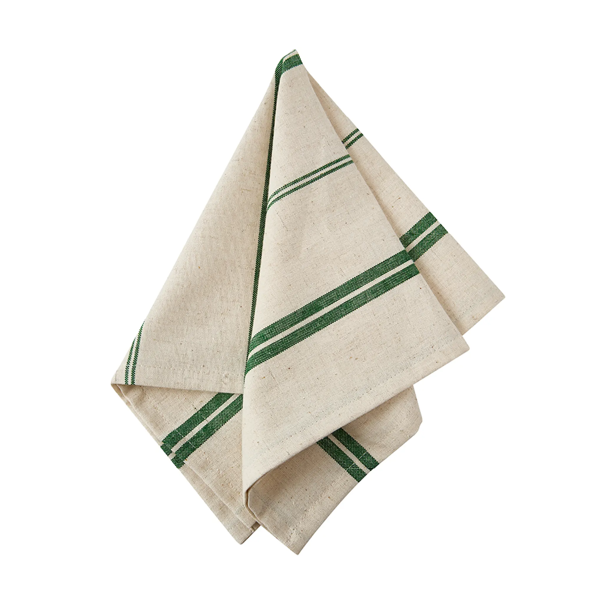 Stiernholm Elsa tygservett 45x45 cm 2-pack natur/grön