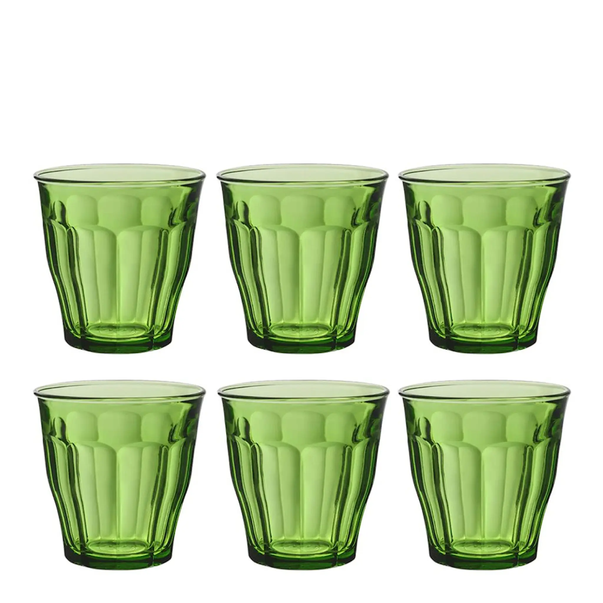 Duralex Picardie vattenglas 25 cl 6-pack grön