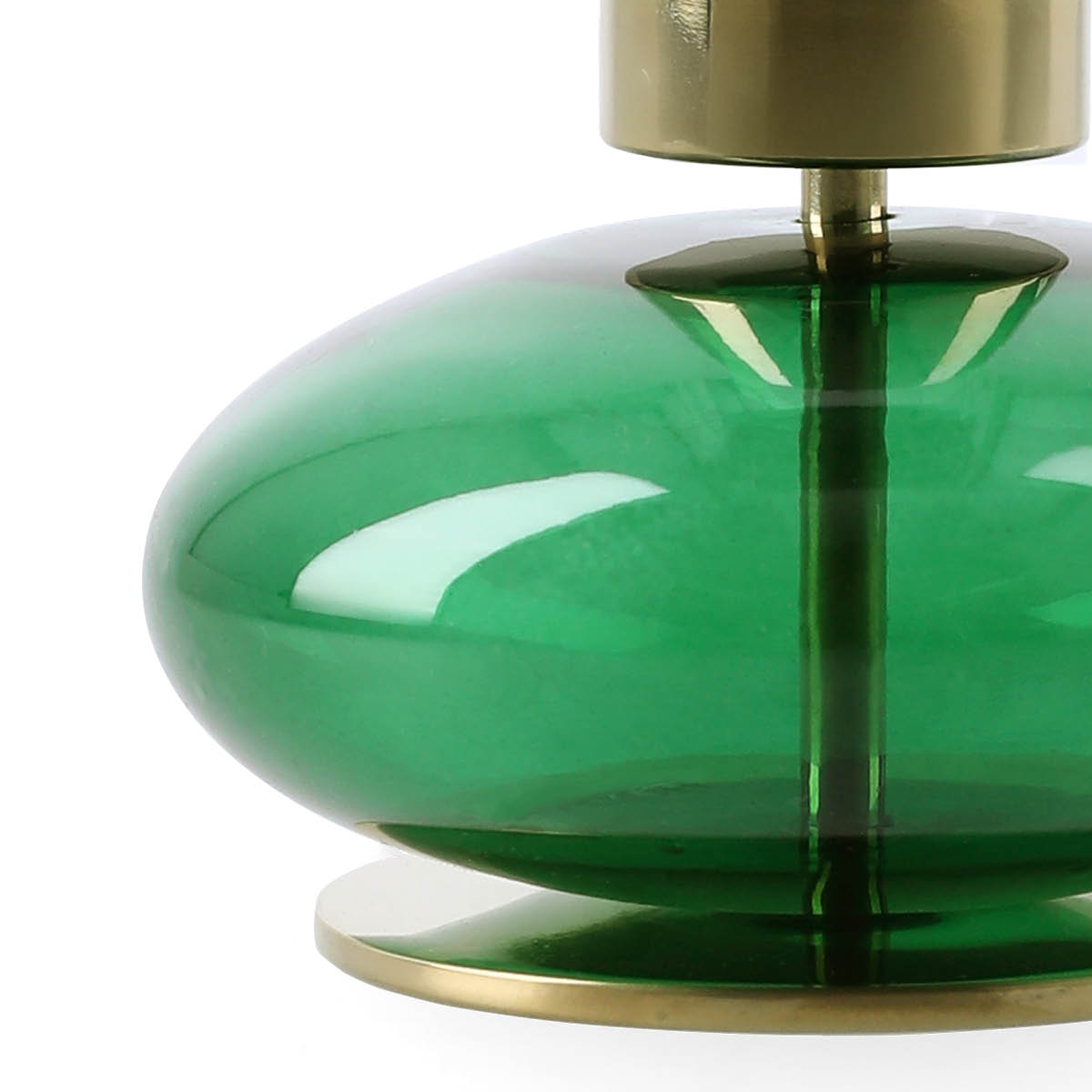 Holmegaard Bubble lysestake 8 cm grønn