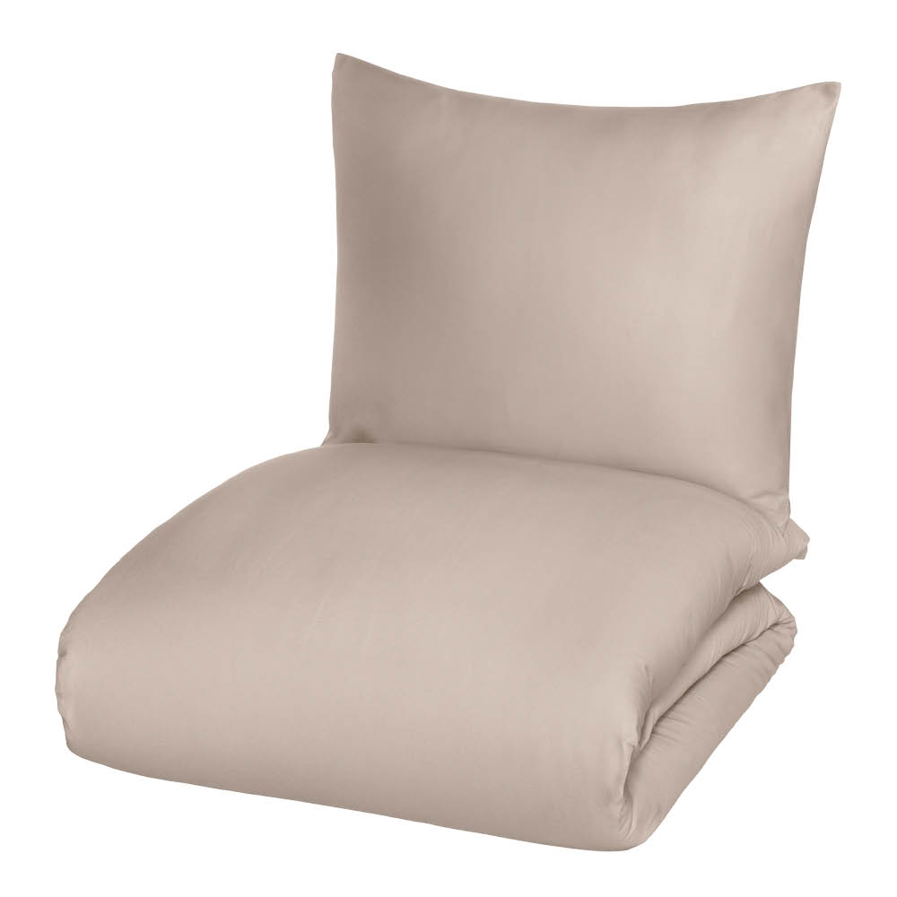 Fanni K Påslakanset satin 150x210 cm sand