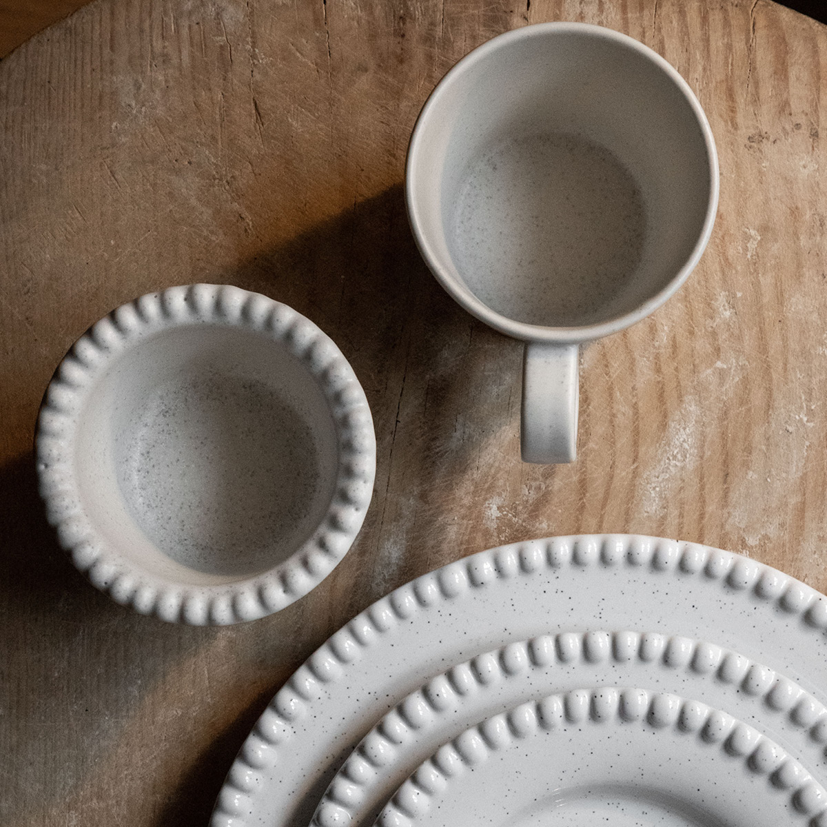 PotteryJo Daria Mugg 28 cl Cotton white